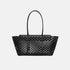 Alaia Neo Mina 32 Bag In Perforated Calfskin, Black