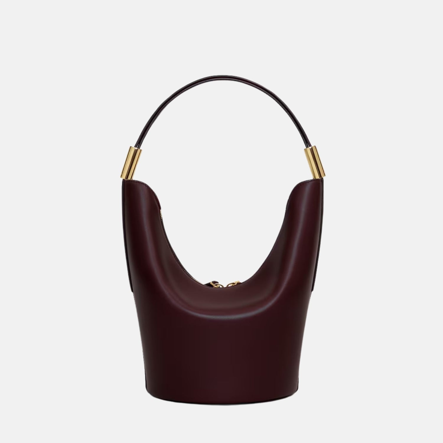Alaia Shape Small Bag In Suede Goatskin And Calfskin, Red, Back