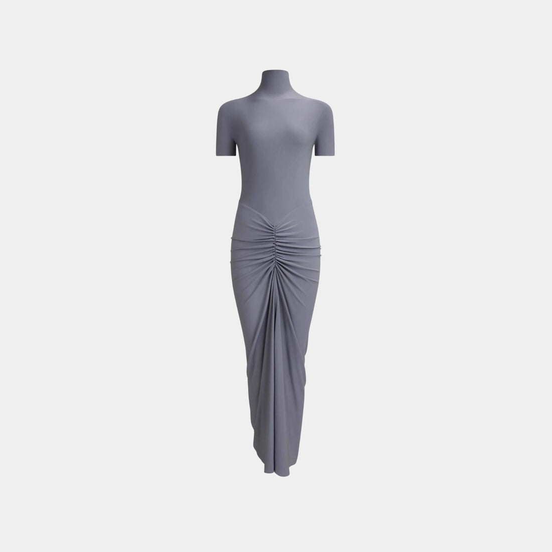 Alaia Soft Jersey Maxi Dress, Grey