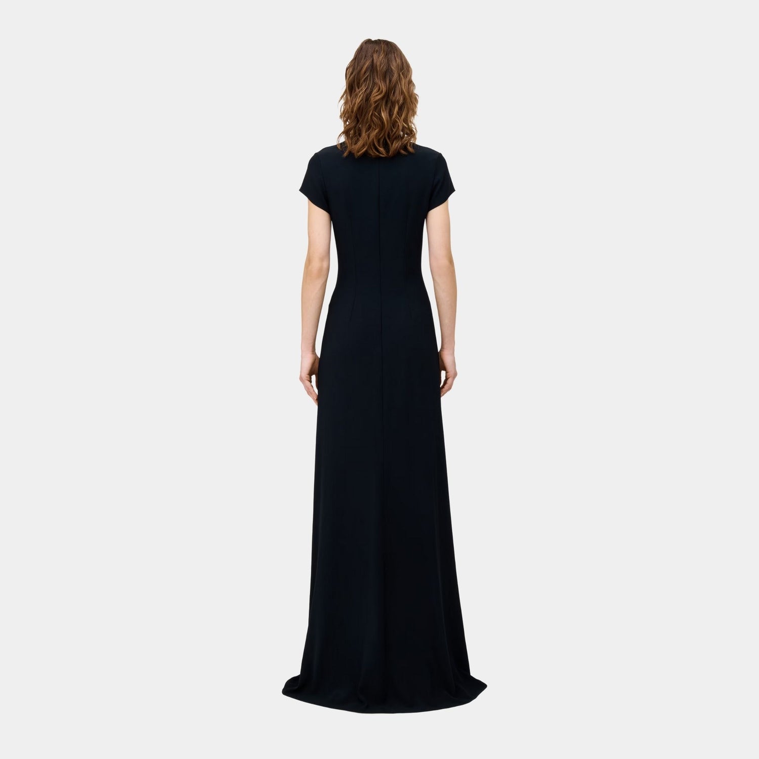 Alexander Mcqueen Banshee Embroidery Evening Dress in Black, Model