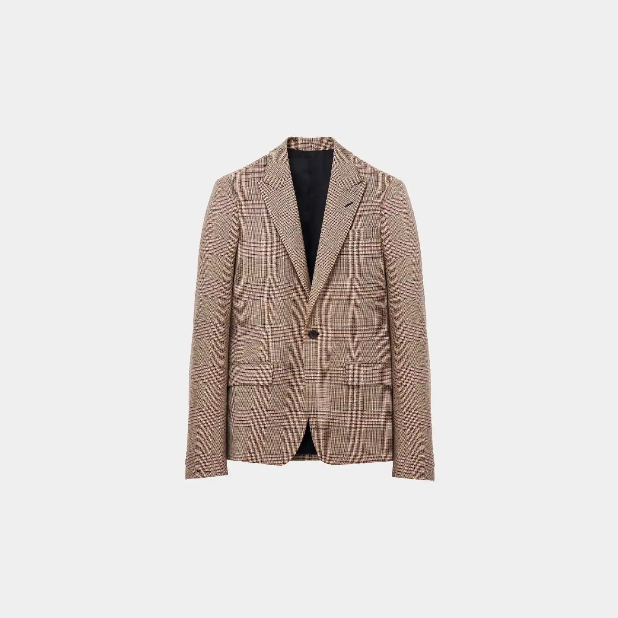 Alexander Mcqueen London Check Single Breasted Jacket, Front