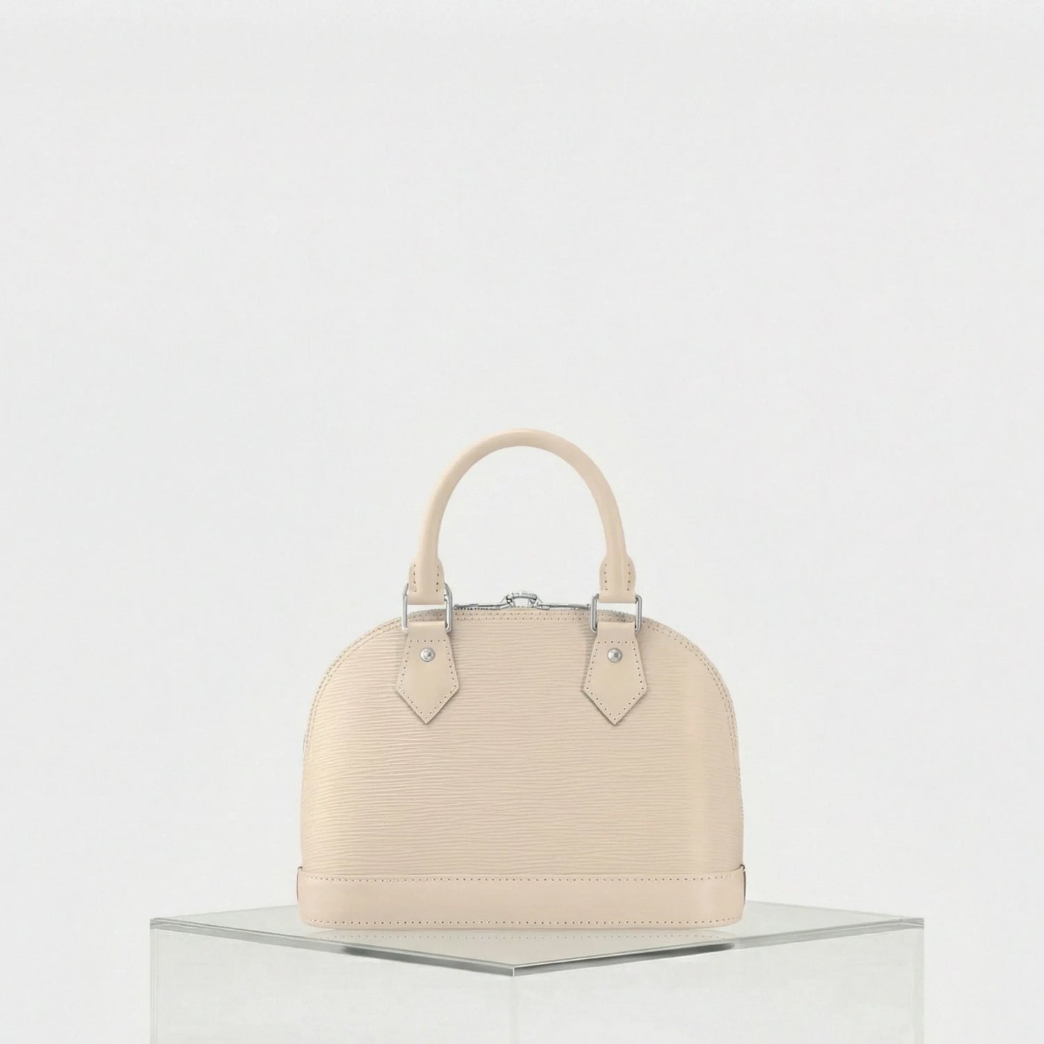Louis Vuitton Alma BB Epi Leather Handbag Jacquard Strap, Back