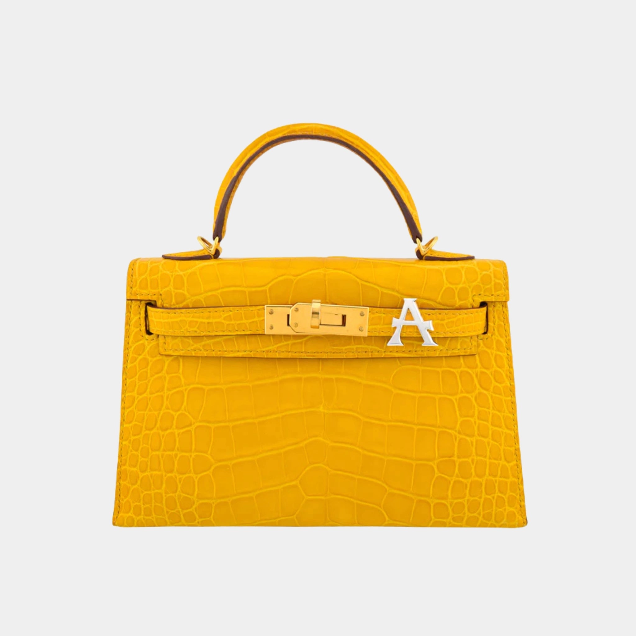 Ashna Mehta Alphabet Bag Bijoux Plain 18K White Gold