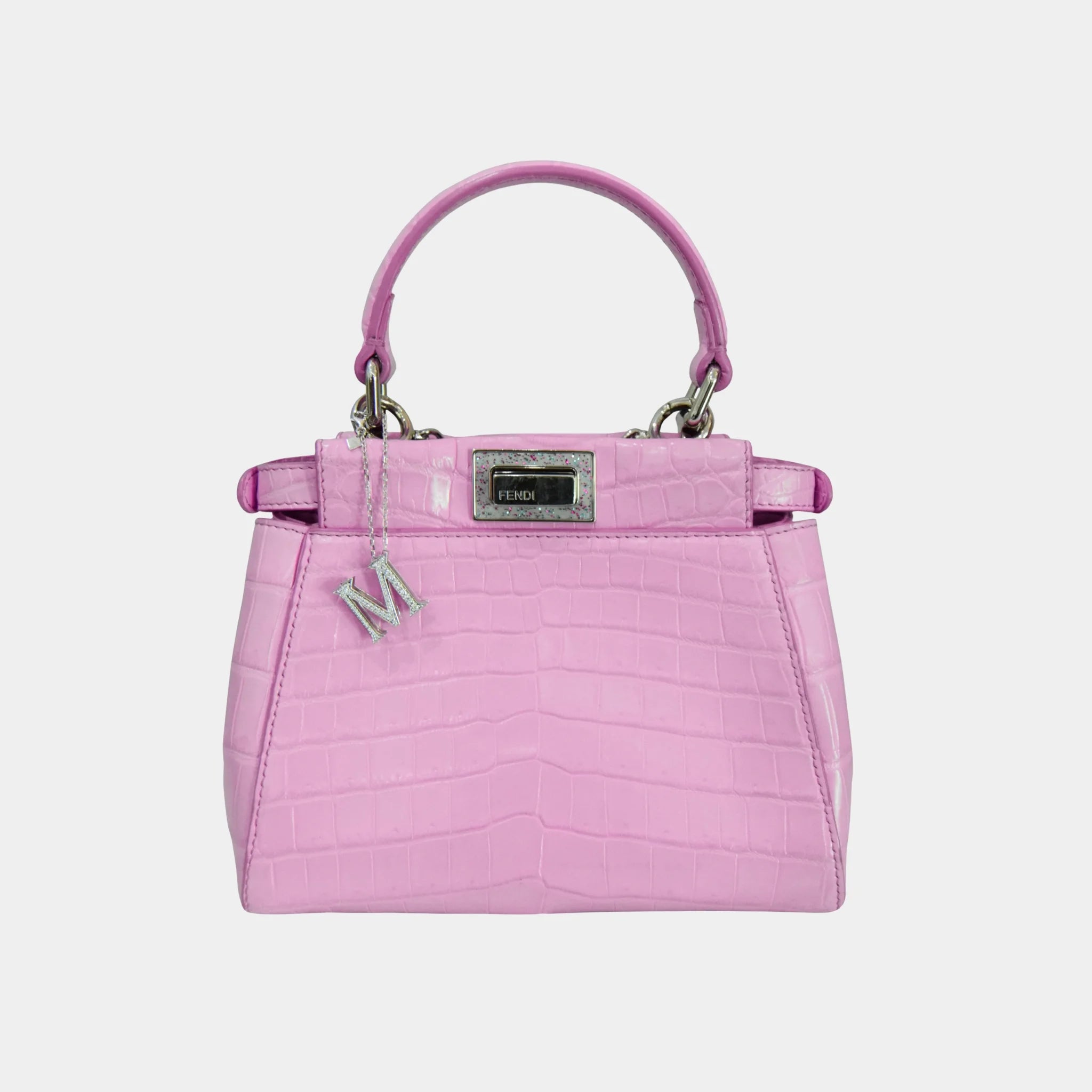 Ashna Mehta Bag Charm Extension Chain 4 Inches, White Gold, Attached