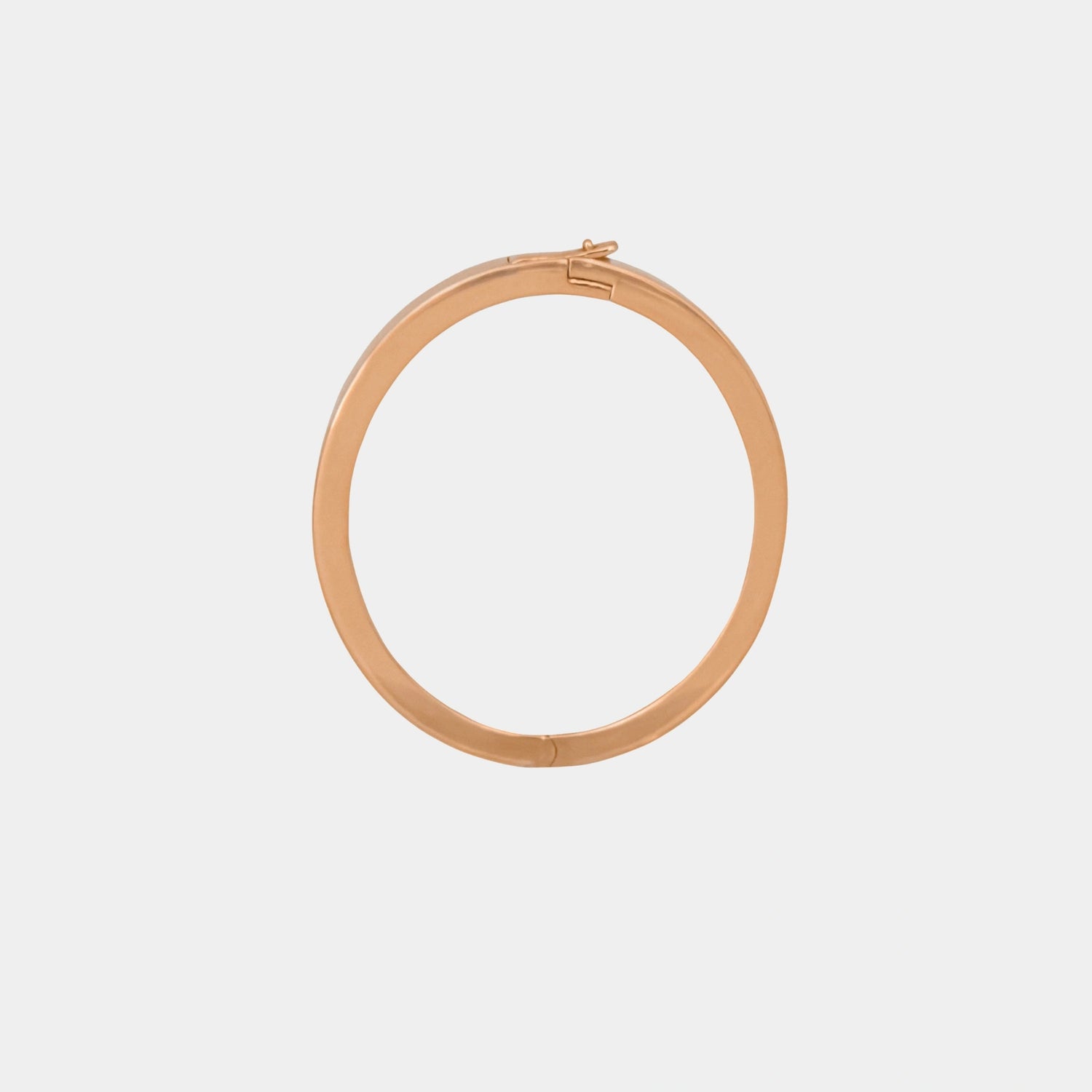 Ashna Mehta Bag Charm Extension Oval Ring, Rose Gold, Front