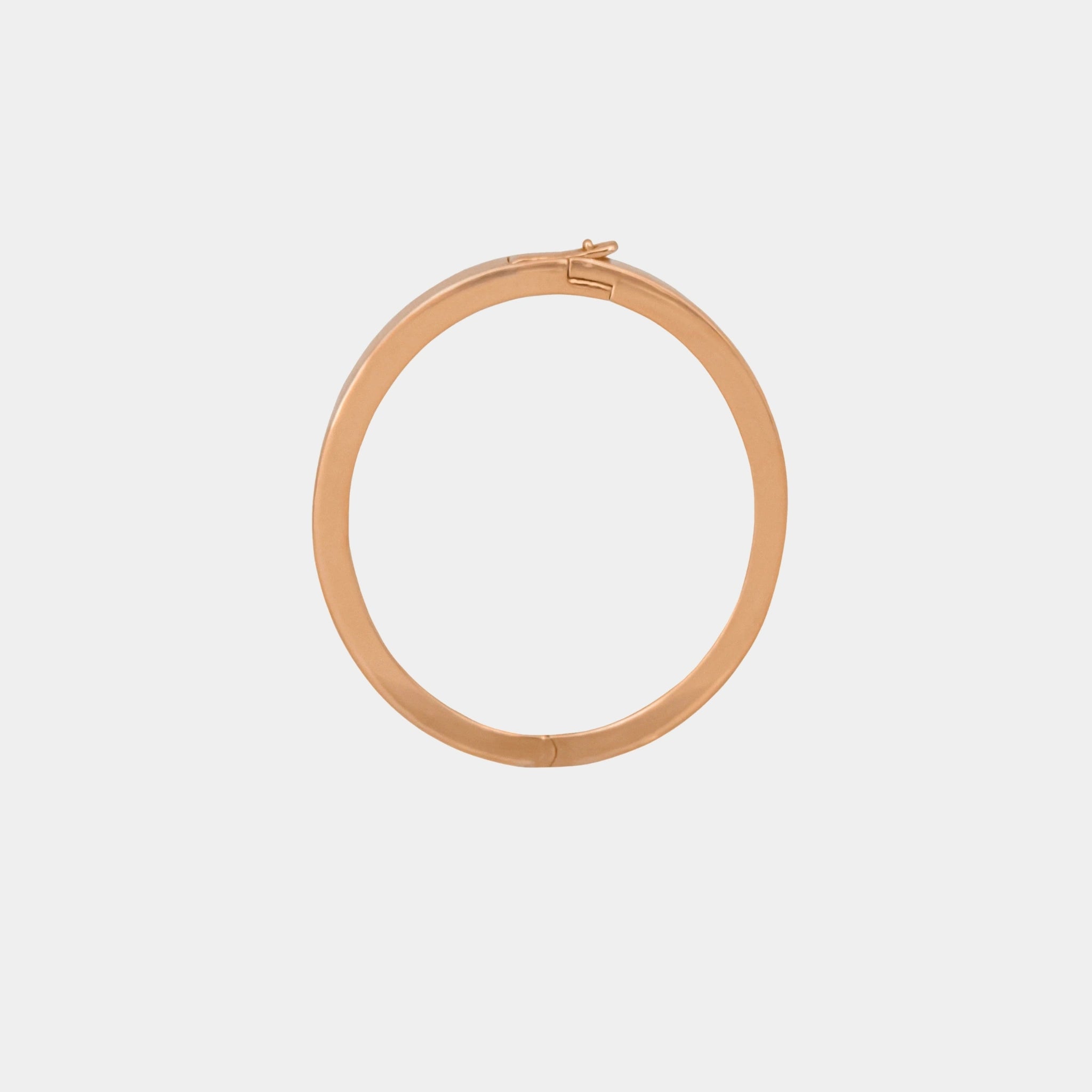 Ashna Mehta Bag Charm Extension Oval Ring, Rose Gold, Front