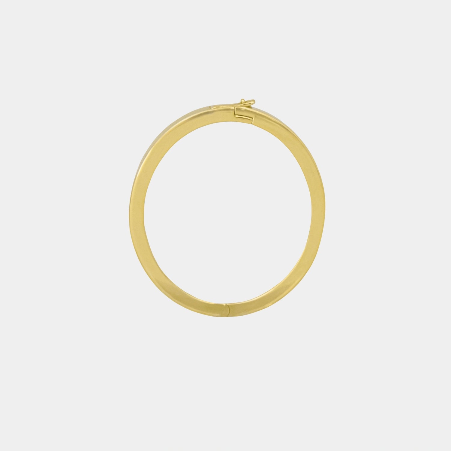 Ashna Mehta Bag Charm Extension Oval Ring, Yellow Gold, Front
