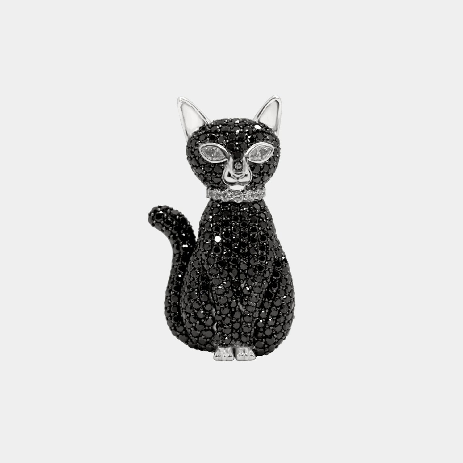Ashna Mehta Cat Customized Bag Bijoux, Black Cat, 