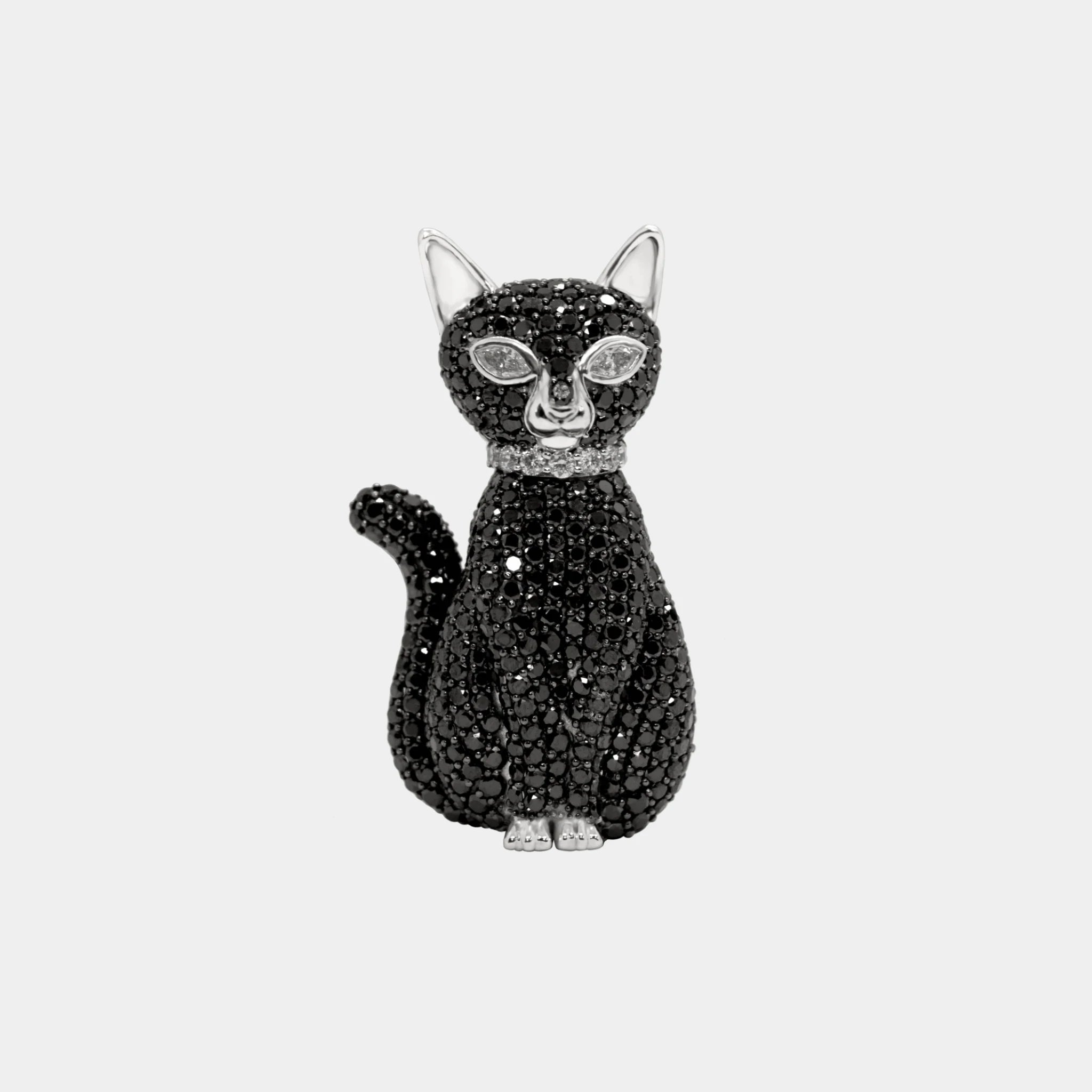 Ashna Mehta Cat Customized Bag Bijoux, Black Cat, 