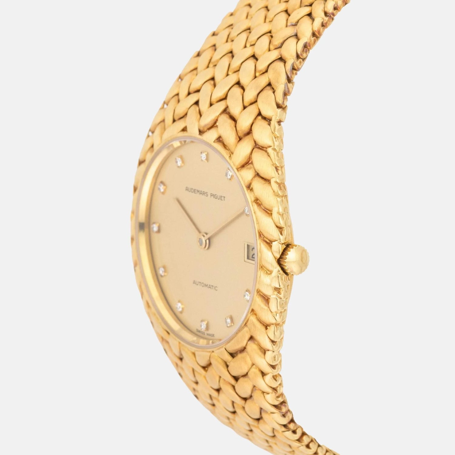 Audemars Piguet Cobra 18K Yellow Gold Diamond Dial 5403BA, Side