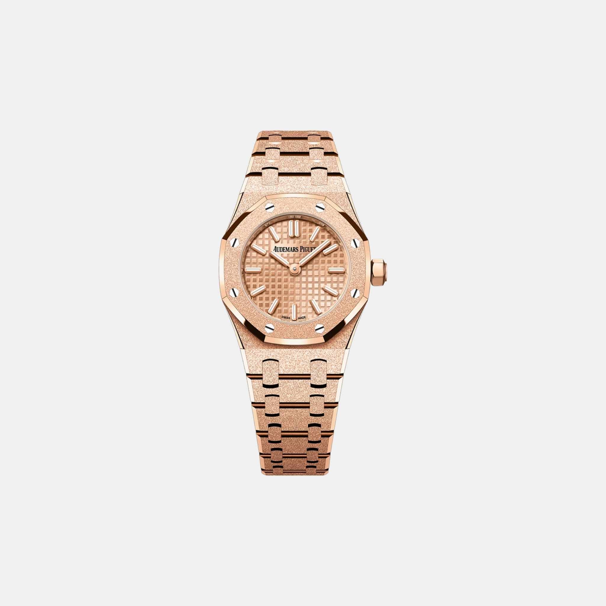 Audemars Piguet Royal Oak 33MM Frosted Rose Gold Watch Ref. 67630OR.GG.1312OR.01, Front