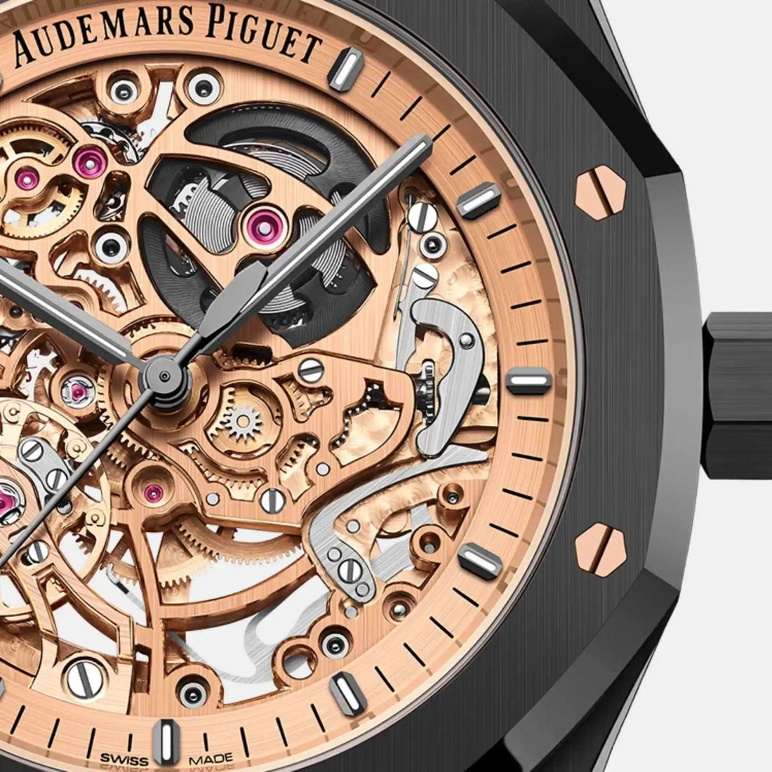 Audemars Piguet رويال أوك دبل بالانس سكلتون إصدار محدود Ref. 15416CE.OO.1225CE.02، الميناء