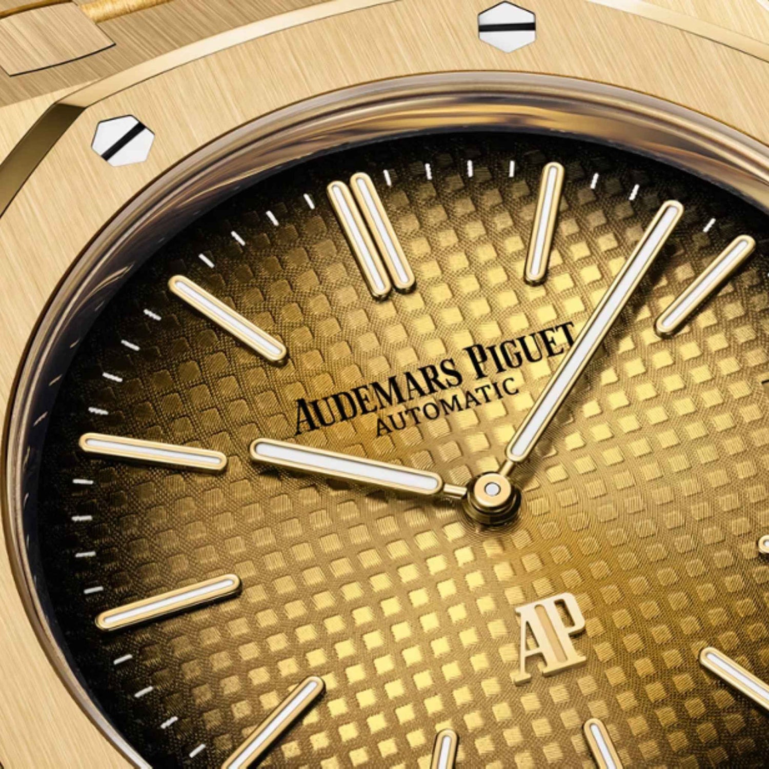 Audemars Piguet Royal Oak Jumbo Extra-Flat Ref. 16202BA.OO.1240BA.02, Closeup