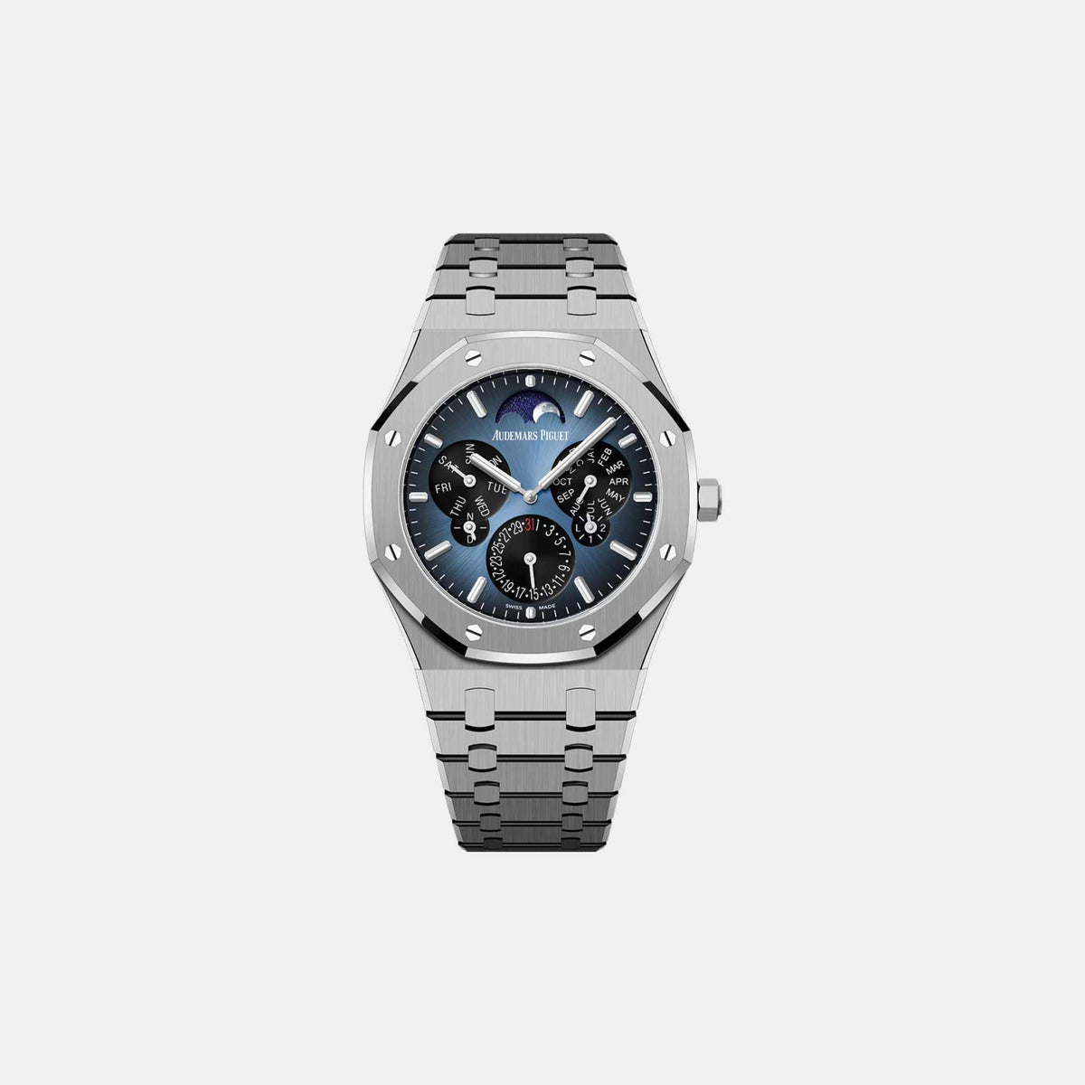 ساعة Audemars Piguet Royal Oak Perpetual Calendar Ultra-Thin إصدار محدود Ref. 26586TI.OO.1240TI.01