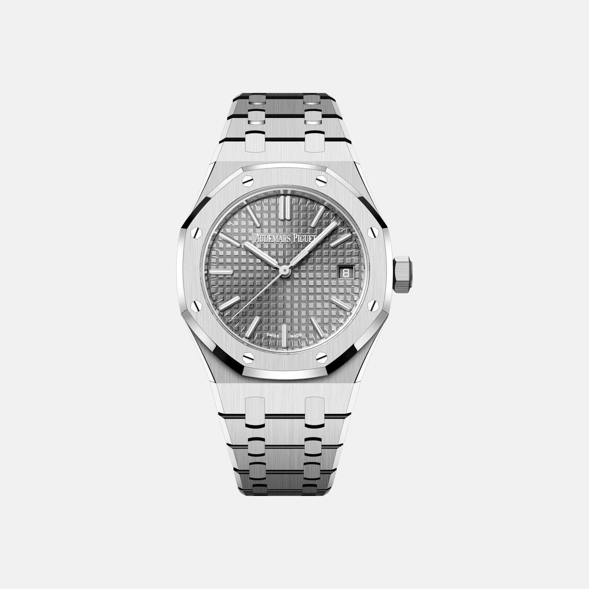 ساعة Royal Oak Selfwinding 37 مم بميناء رمادي