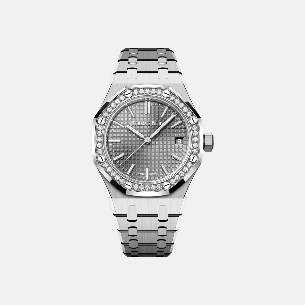ساعة Royal Oak Selfwinding رمادية 37 مم مرجع 15551ST.ZZ.1356ST.06