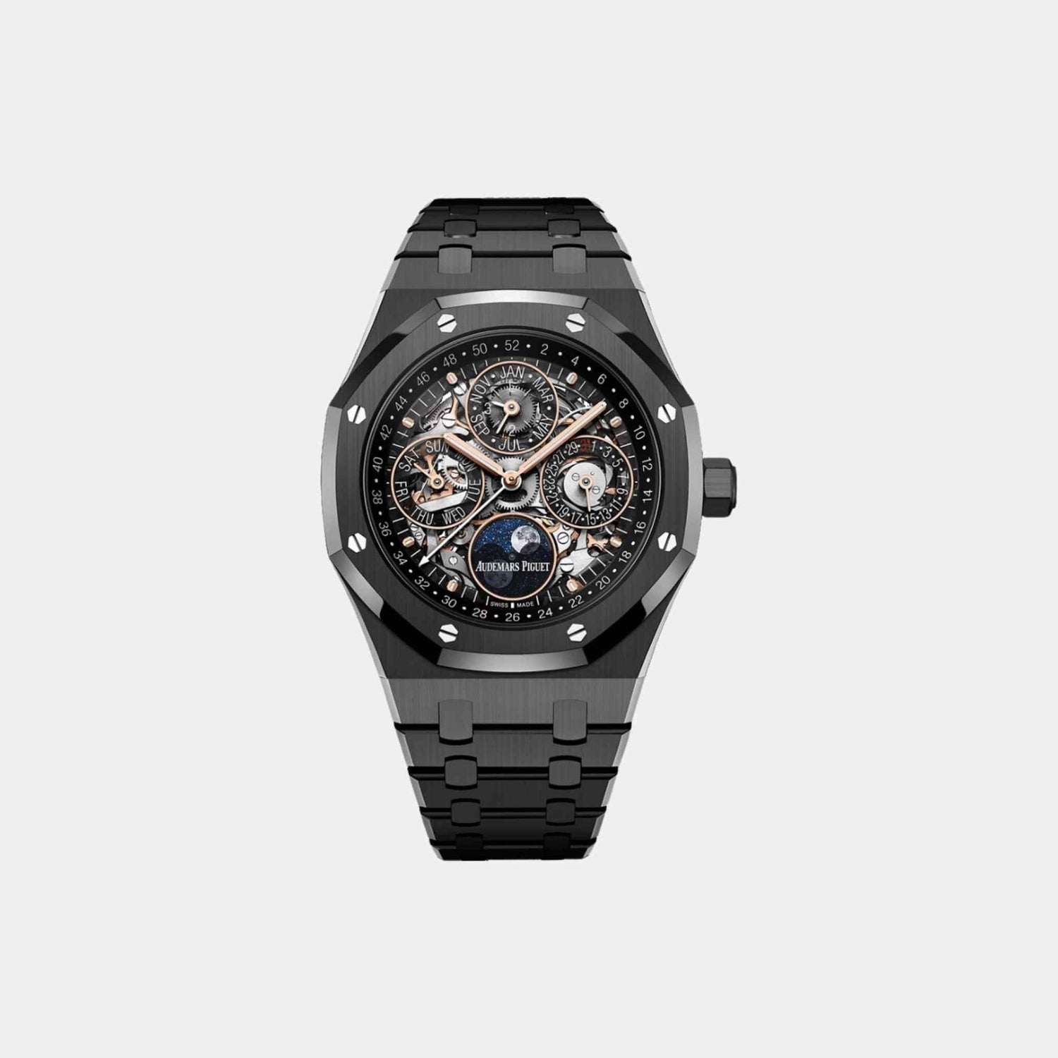 Audemars Piguet Royal Oak Perpetual Calendar Openworked, Front