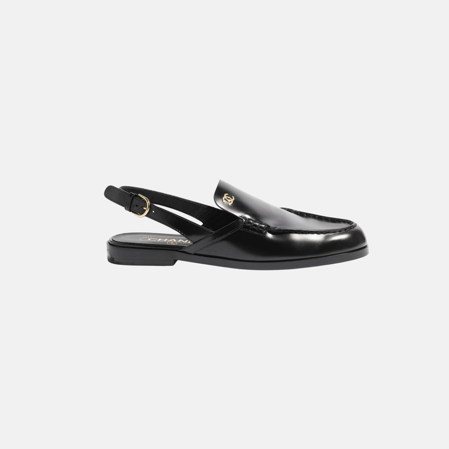 Slingbacks in Shiny Calfskin