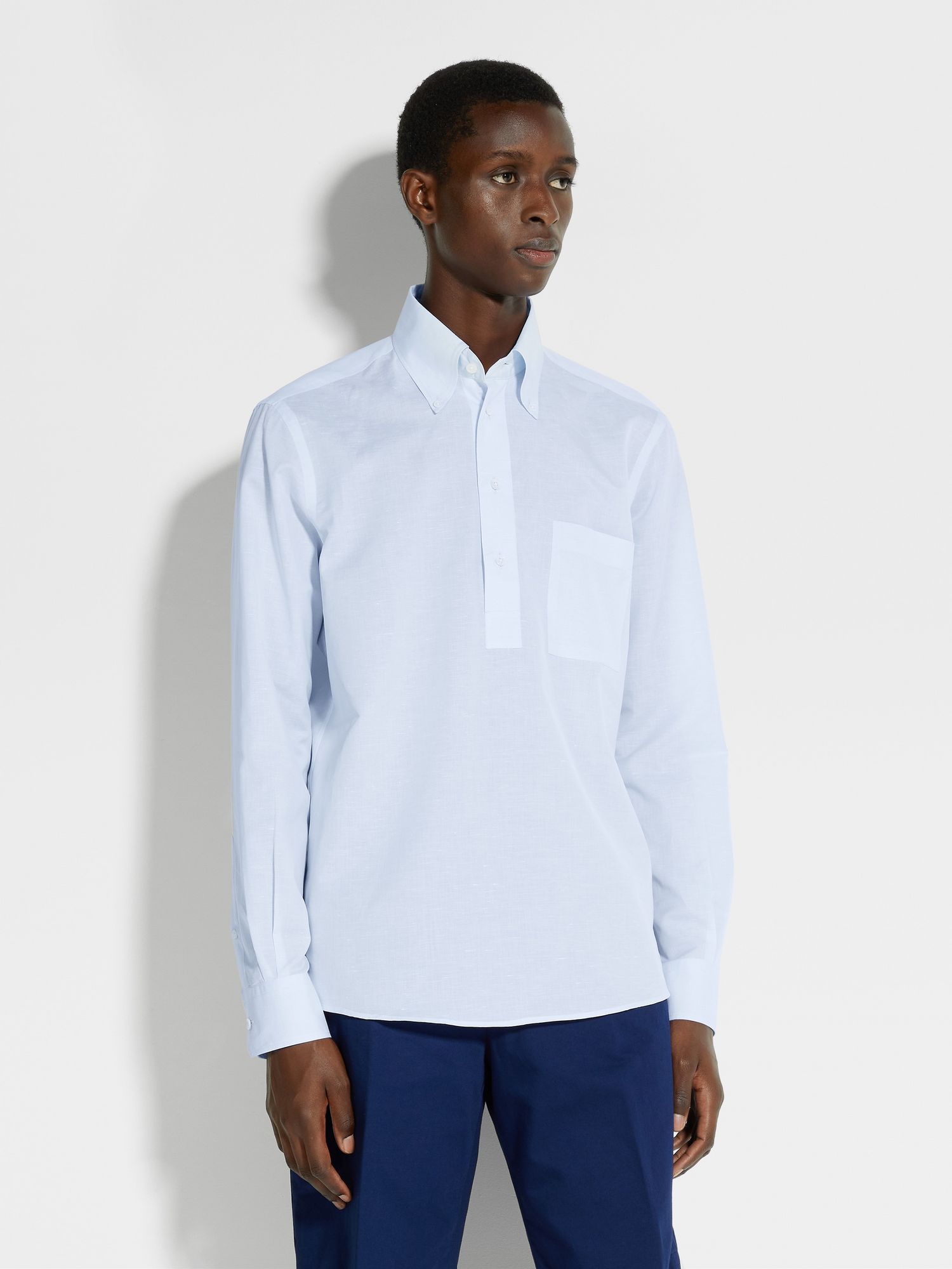 COTTON AND LINEN SHIRT