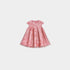 Dior Baby Flared Dress Antique Pink Crepe Manhattan Motif and Tulle, Front