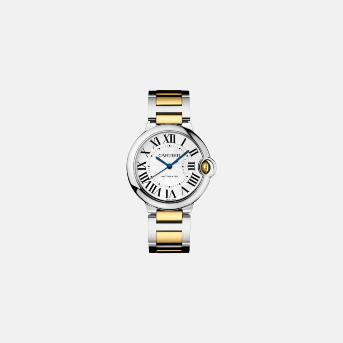 Cartier Ballon Bleu Stainless Steel &amp; Yellow Gold 36mm CRW2BB0030, Front