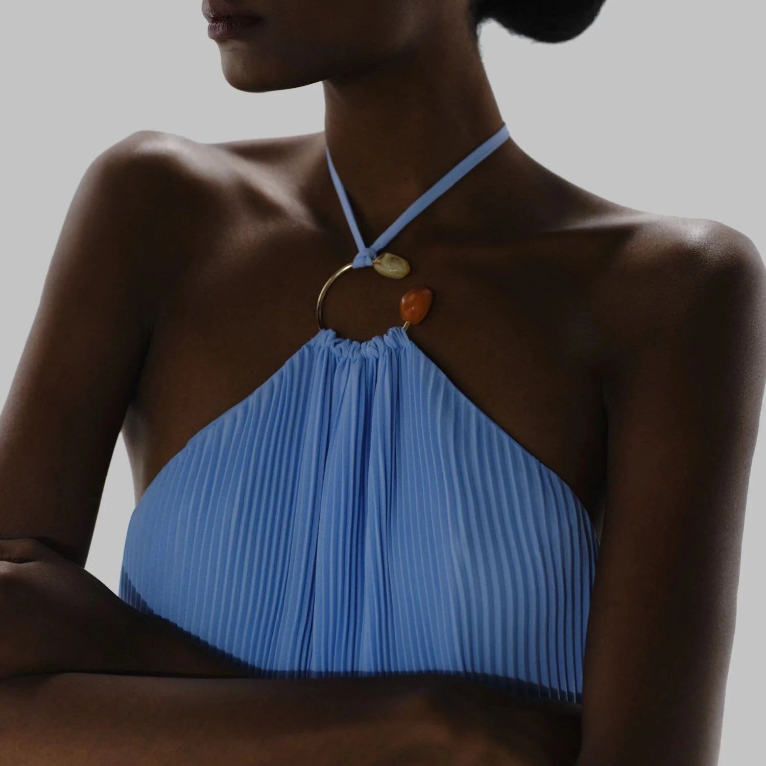 Baobab Coco Mini Dress, Laguna Azul , Model