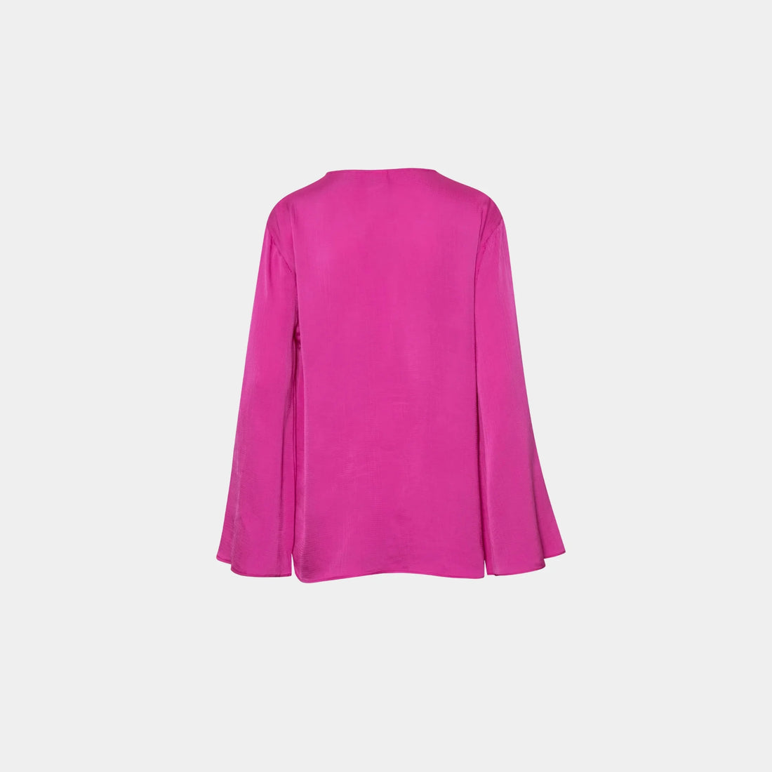 Baobab Coralina Blouse in Silk, Fuchsia, Back