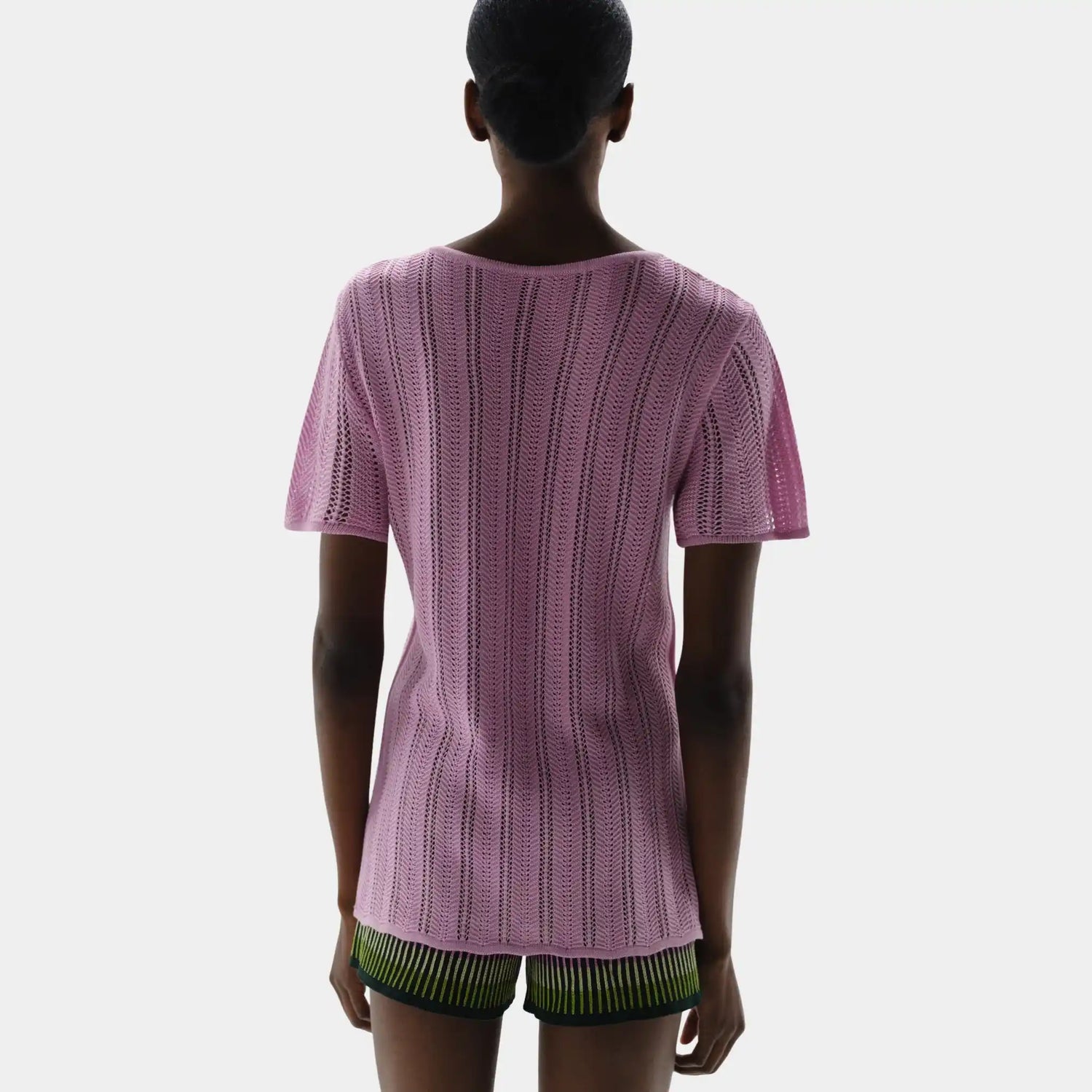 Baobab Corsica T-shirt, Cuarzo Rosado, Model, Back