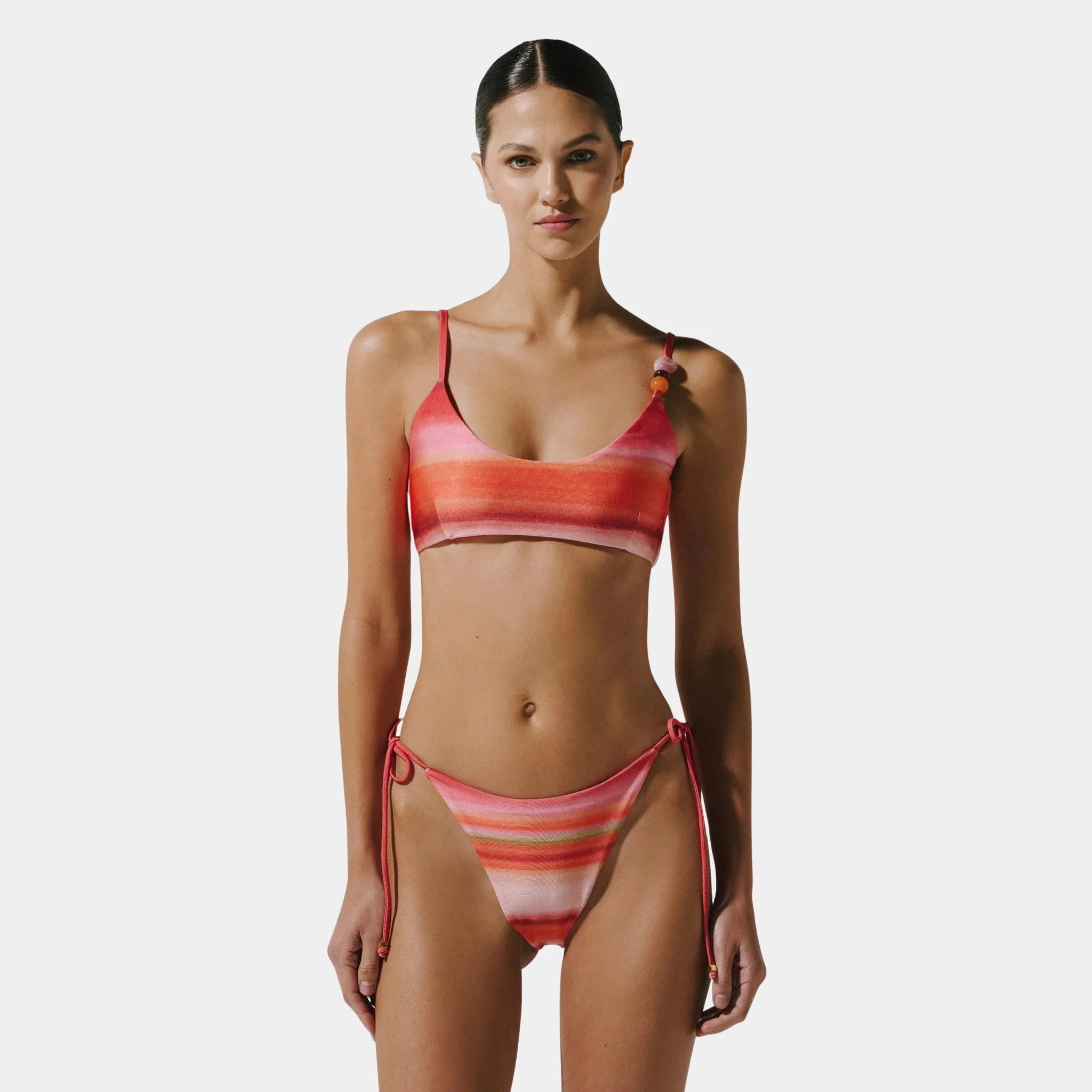 Baobab Itala Bikini Bottom with Self Tie Straps, Mil Colores, Model, Front
