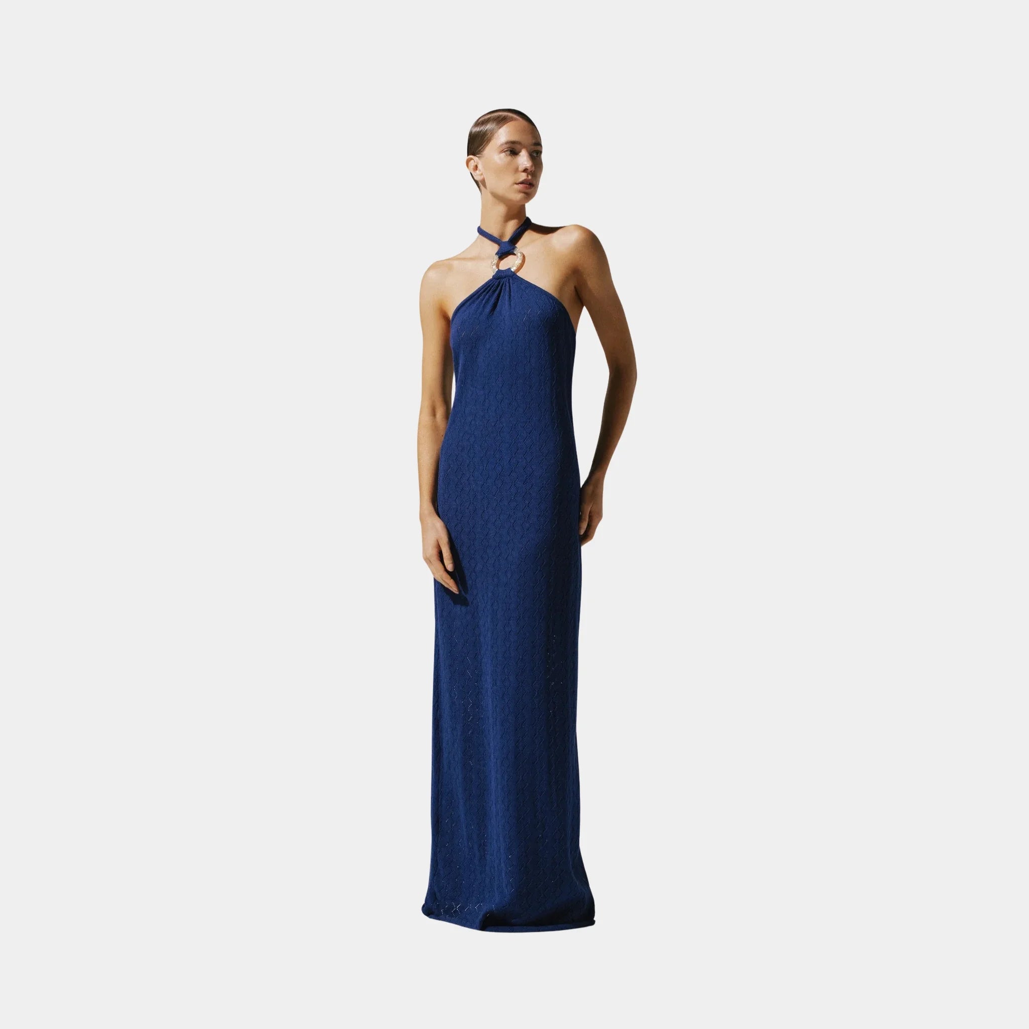 Baobab Jericó Maxi Dress, Lapis Blue, Model