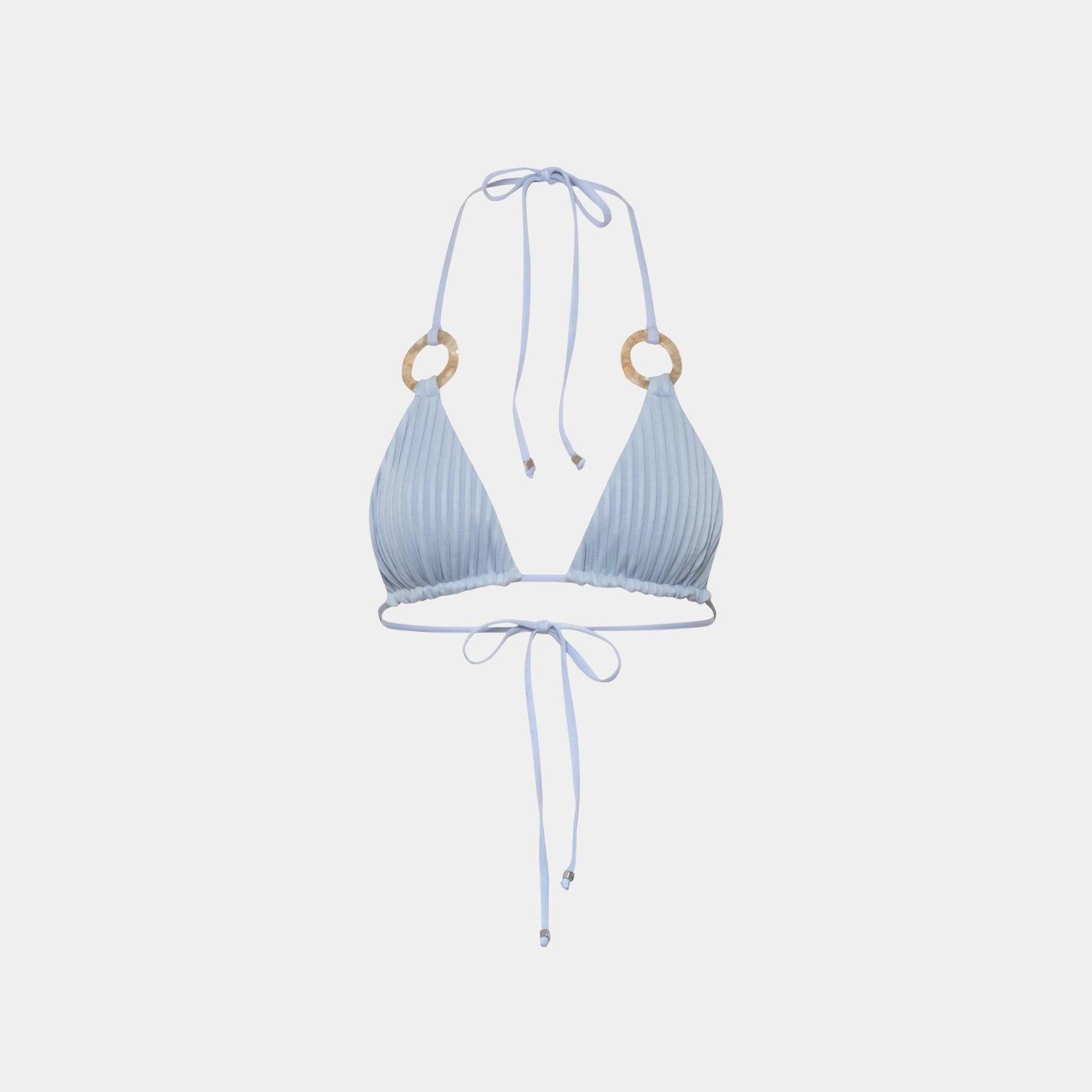 Baobab Kaia Bikini Top, Grey Blue, Front