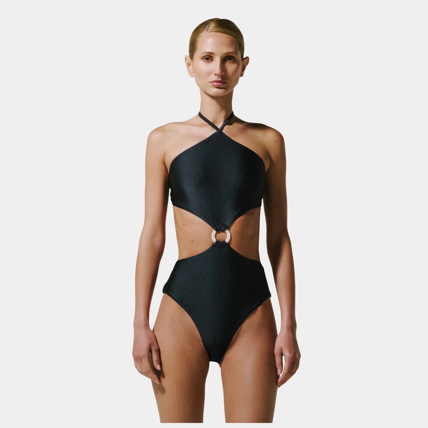 Baobab Kira One Piece in Lycra, Black, Model