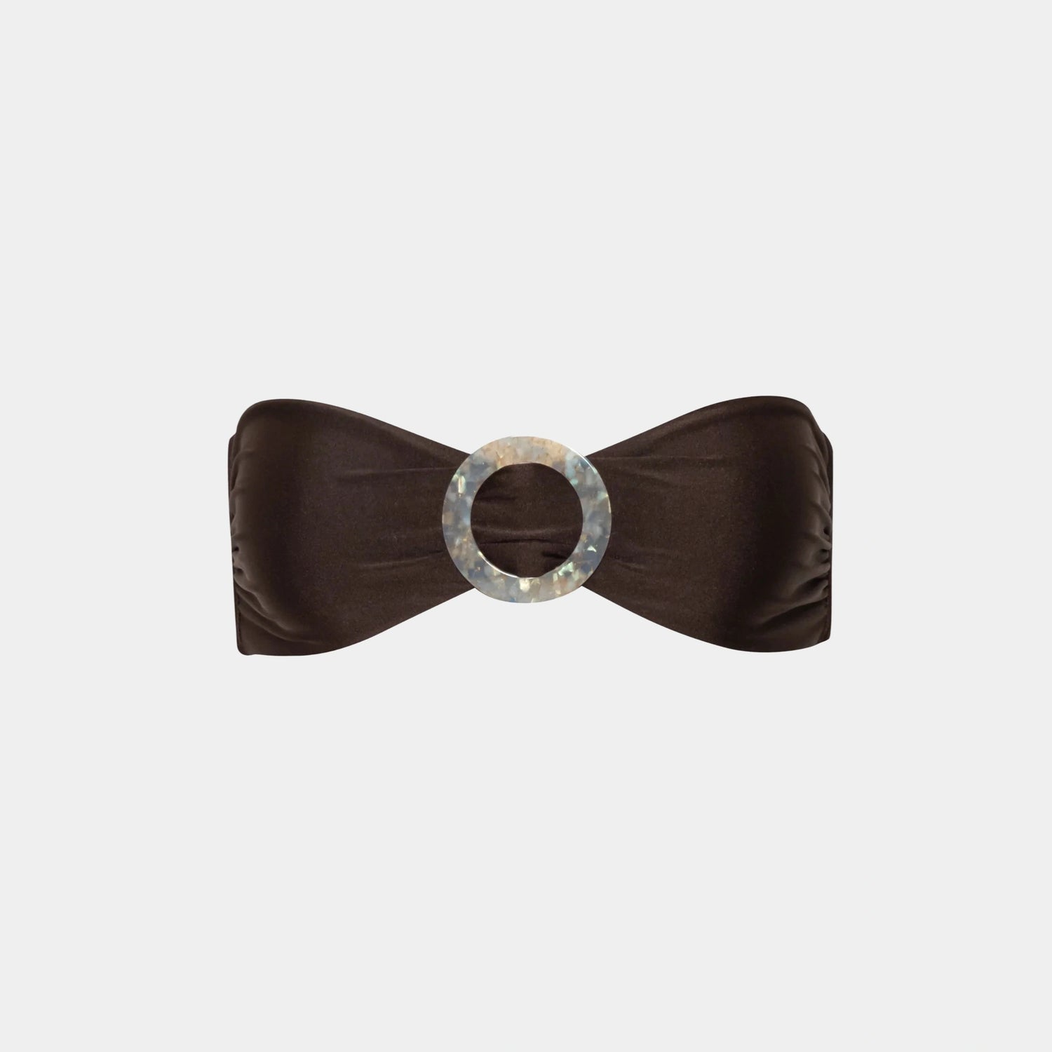 Baobab Nala Bikini Top, Cacao, Front