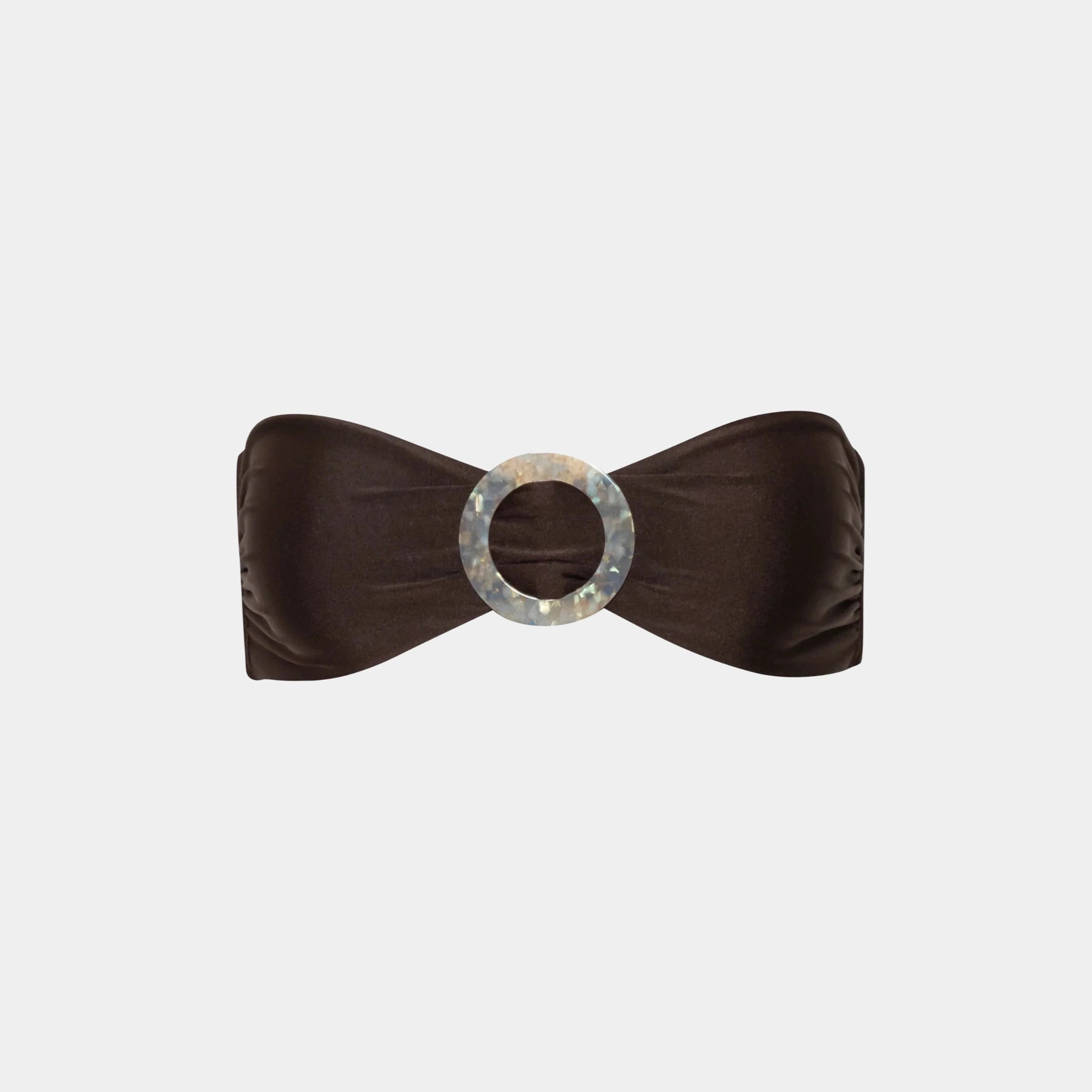 Baobab Nala Bikini Top, Cacao, Front
