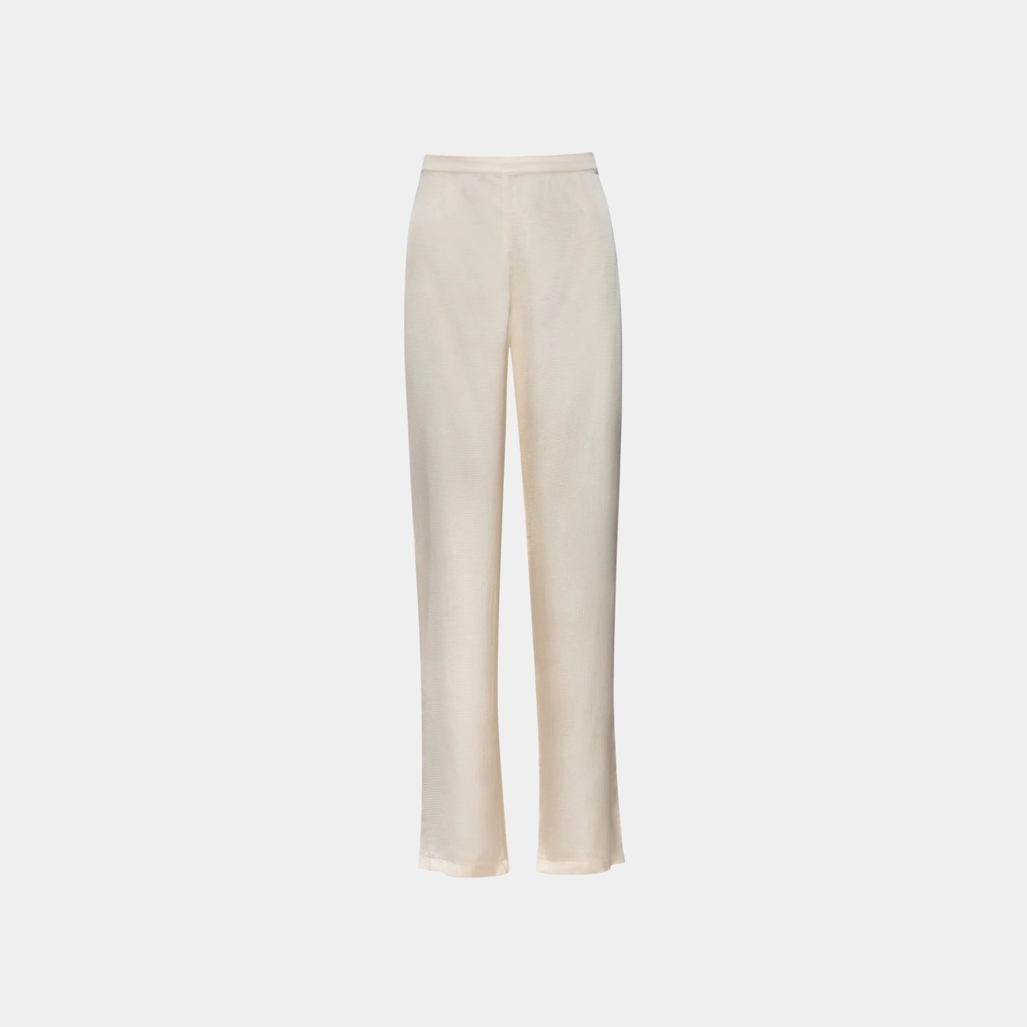 Baobab Porto Pants in Silk, Ivory, Front