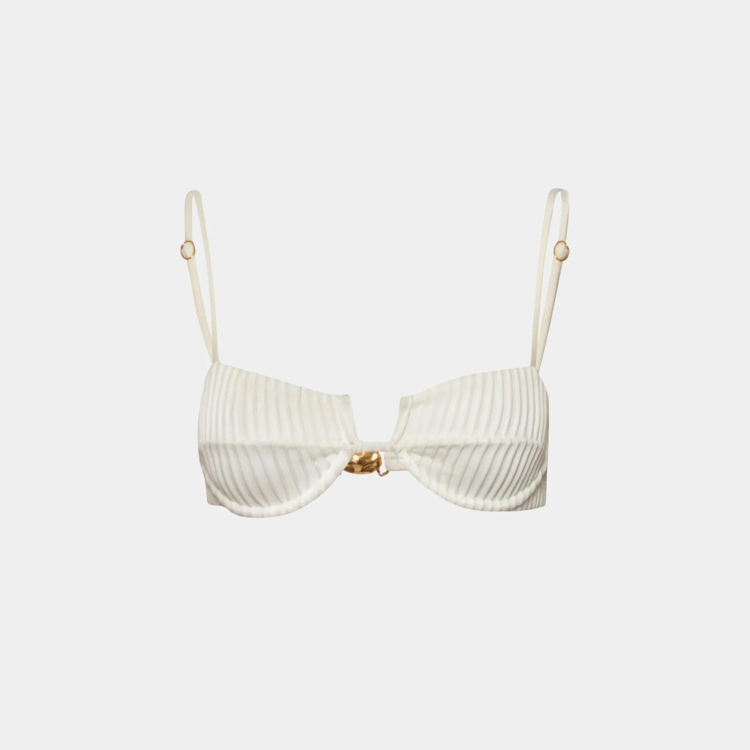 Baobab Roma Bikini Top, Ivory, Front