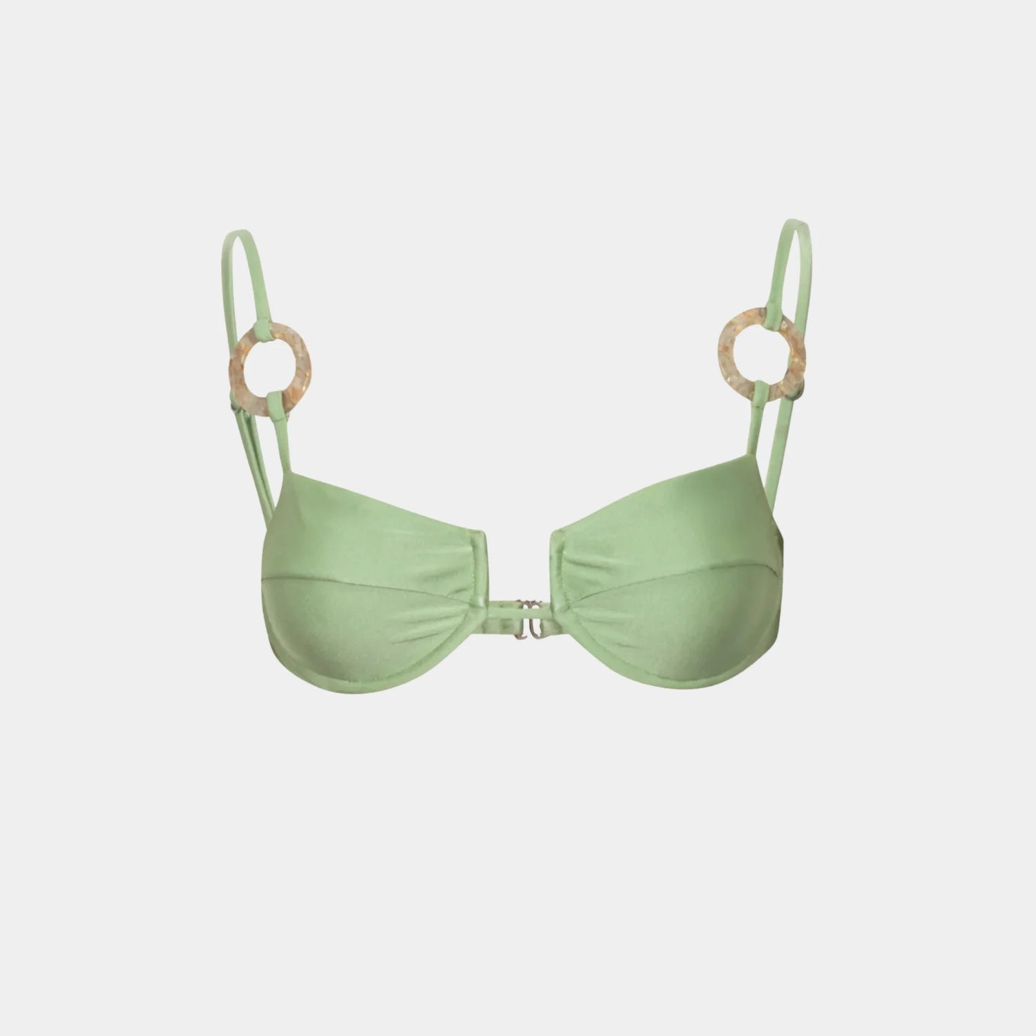 Baobab Roma Bikini Top, Sage, Front