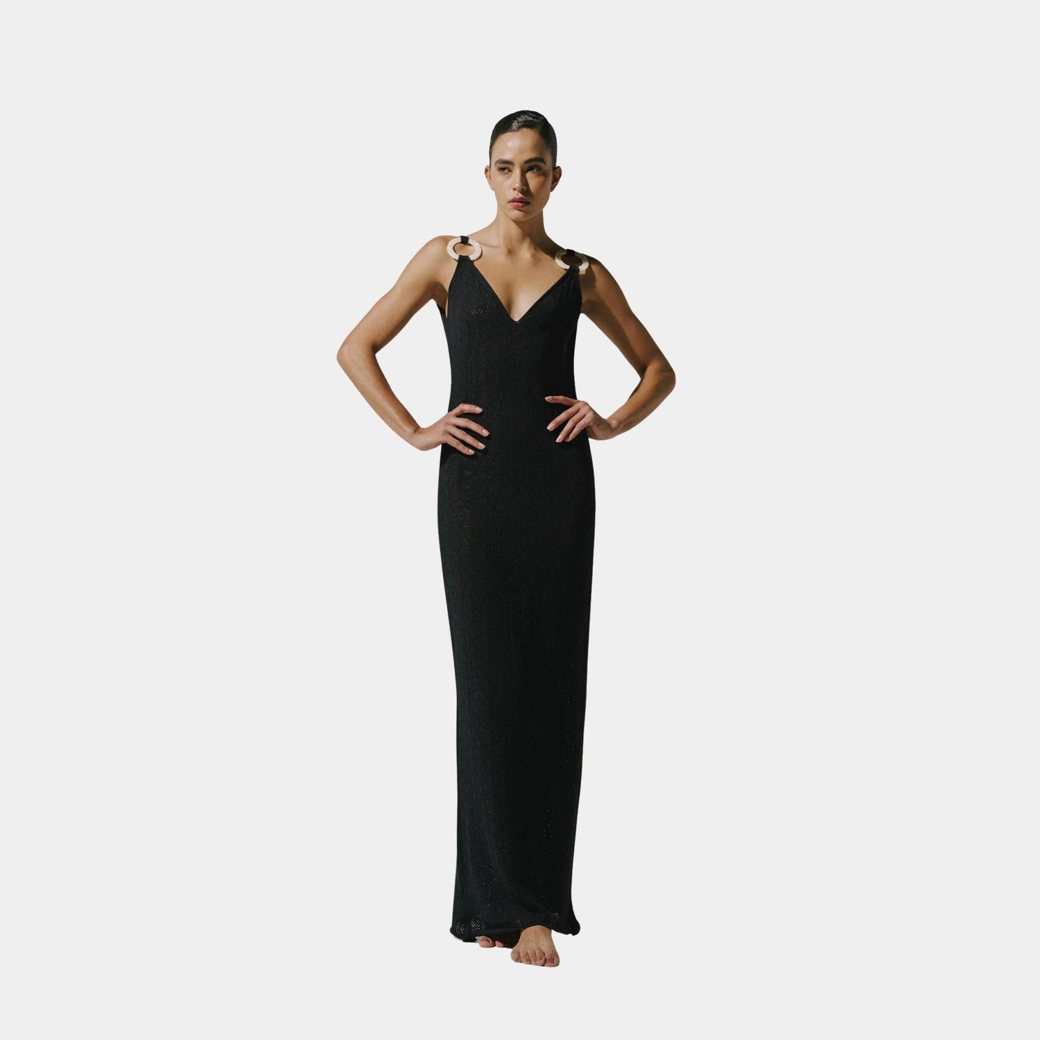 Baobab Tamara Maxi Dress, Black, Model