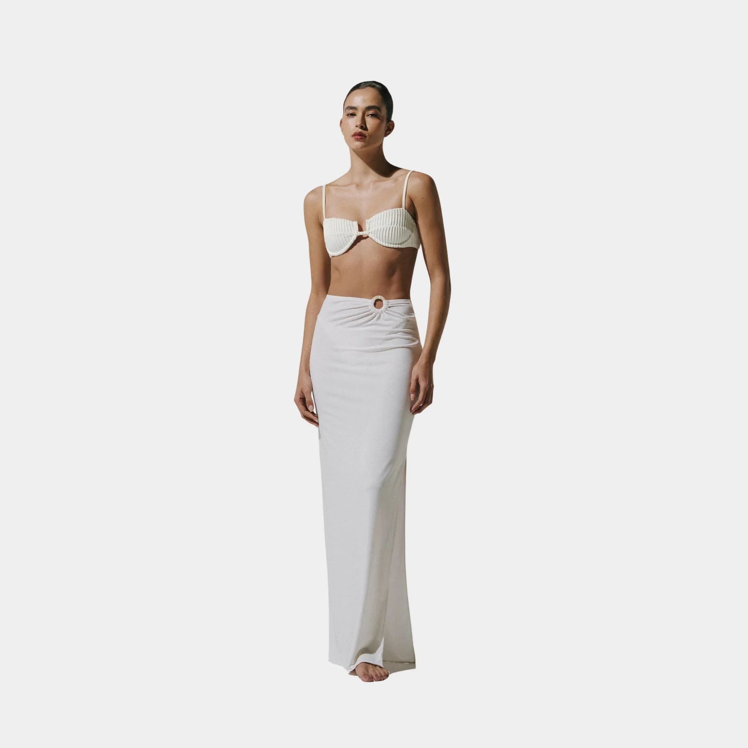 Baobab Zur Maxi Skirt , ivory,  model