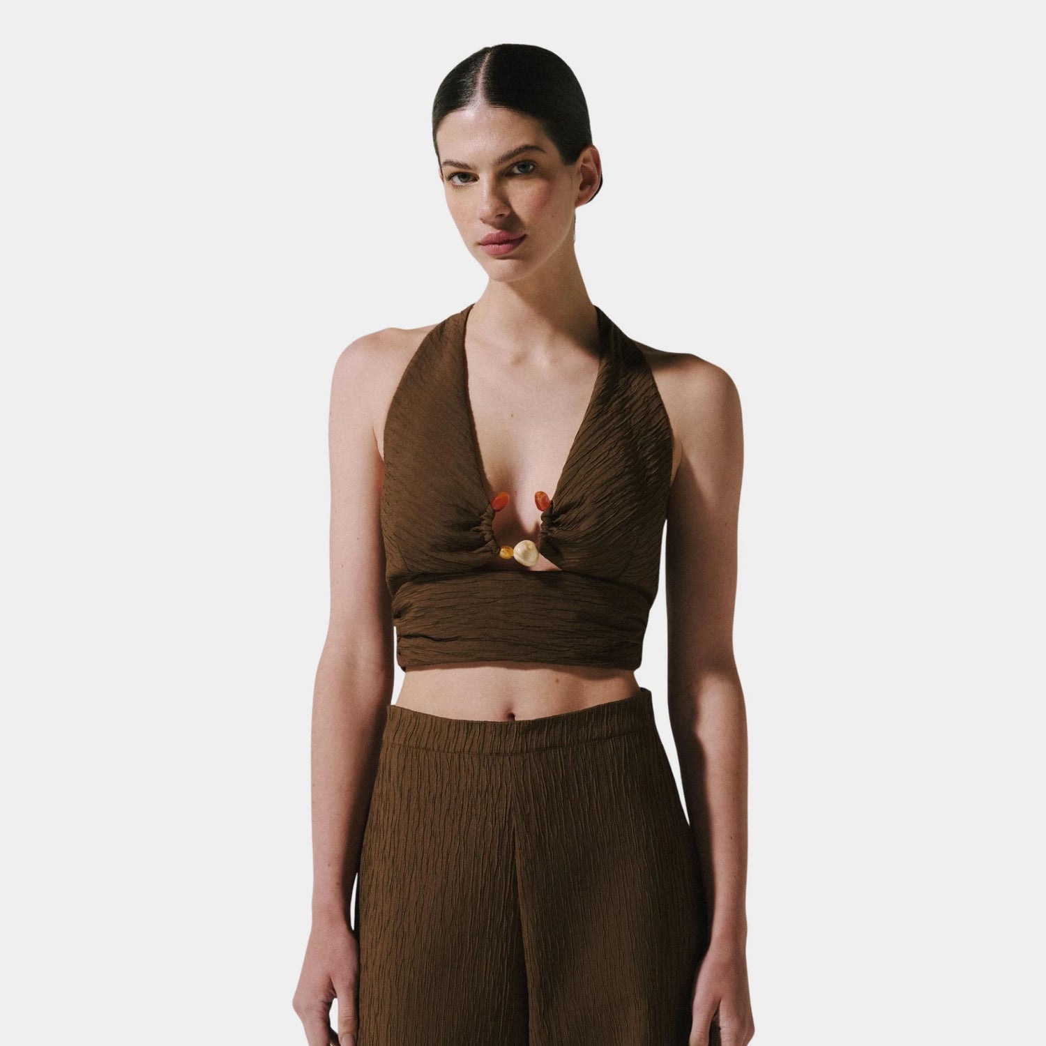 Baobab Louise Top, Espresso, Model 