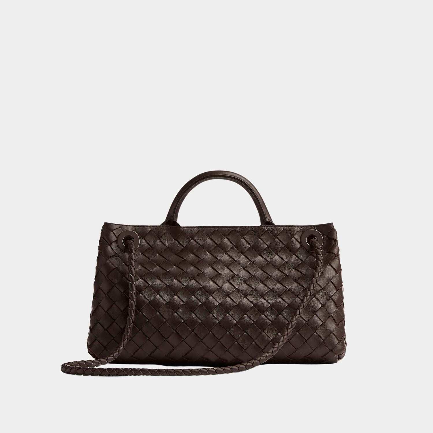 Bottega Veneta Andiamo East-West Handbag, Fondant, Back View