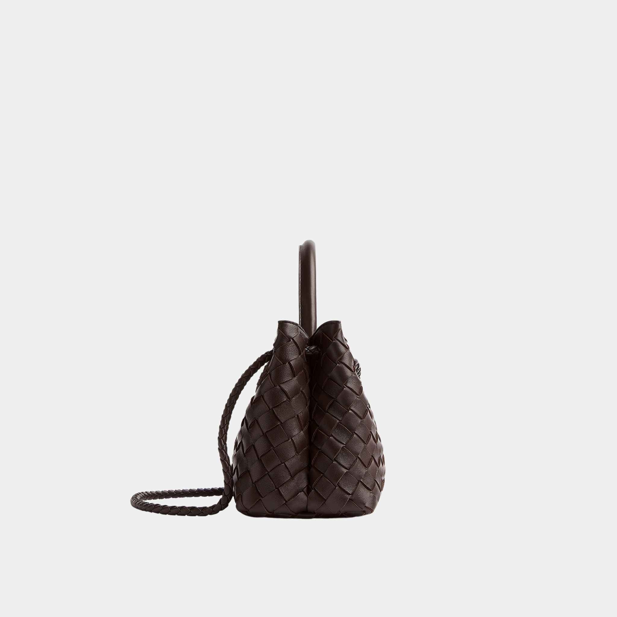 Bottega Veneta Andiamo East-West Handbag, Fondant, Side View