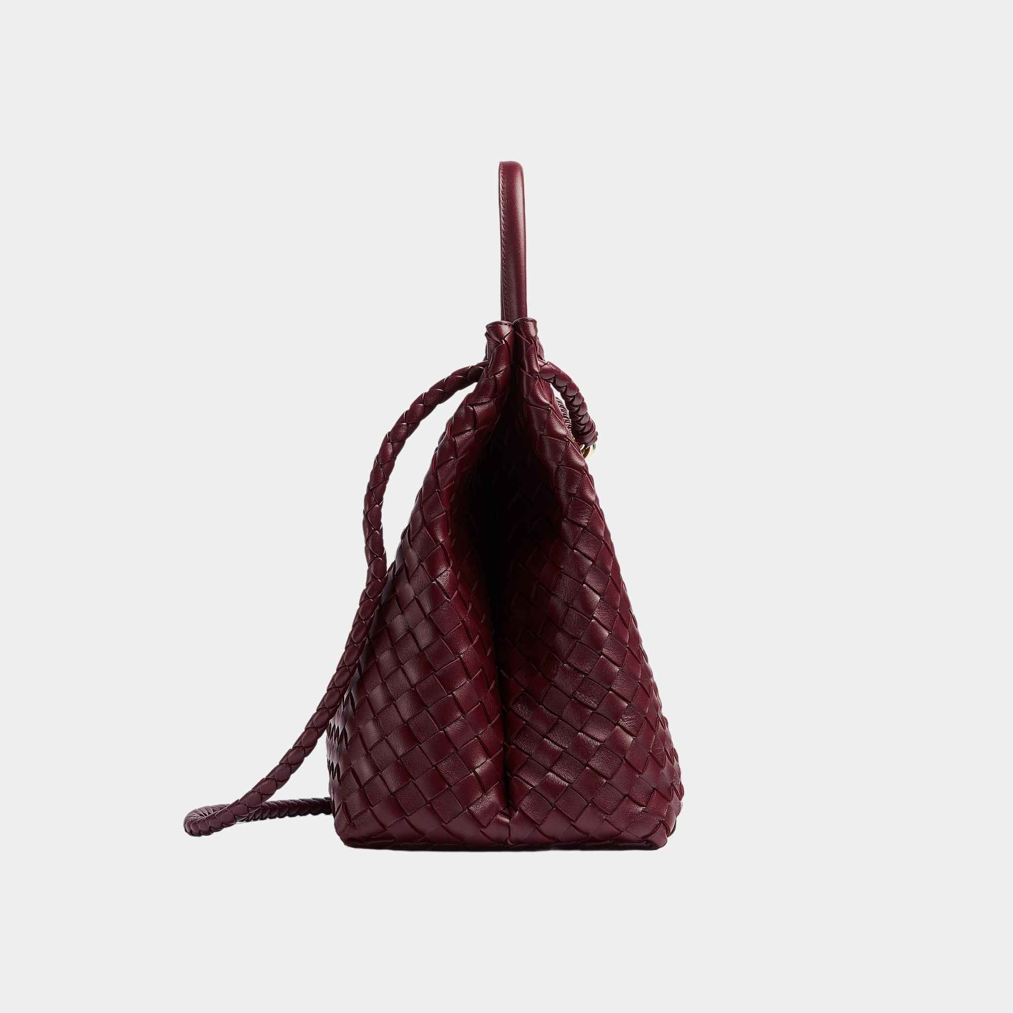 Bottega Veneta Andiamo Grand Format Handbag, Barolo, Side View