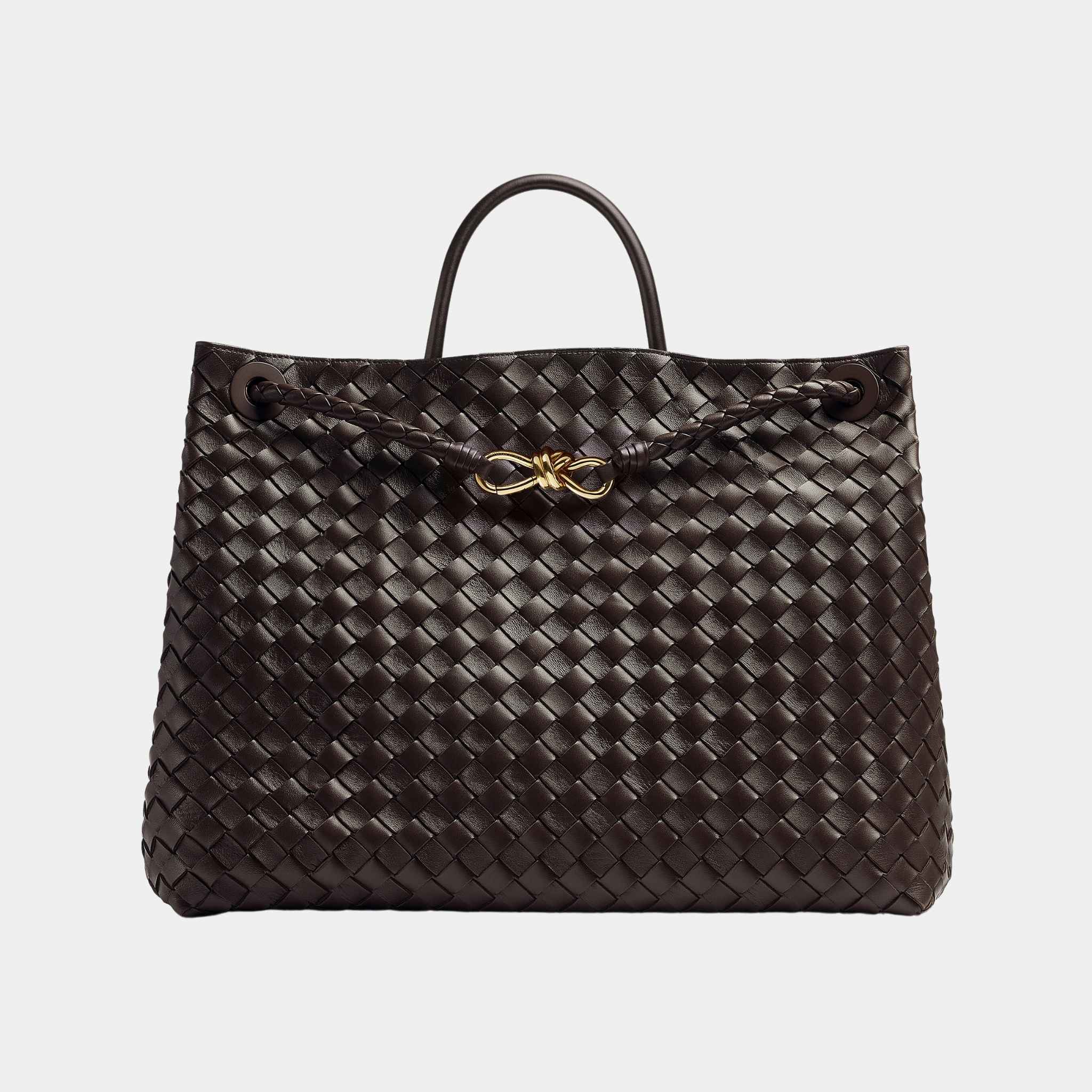 Bottega Veneta Andiamo Grand Format Handbag, Barolo, Front View