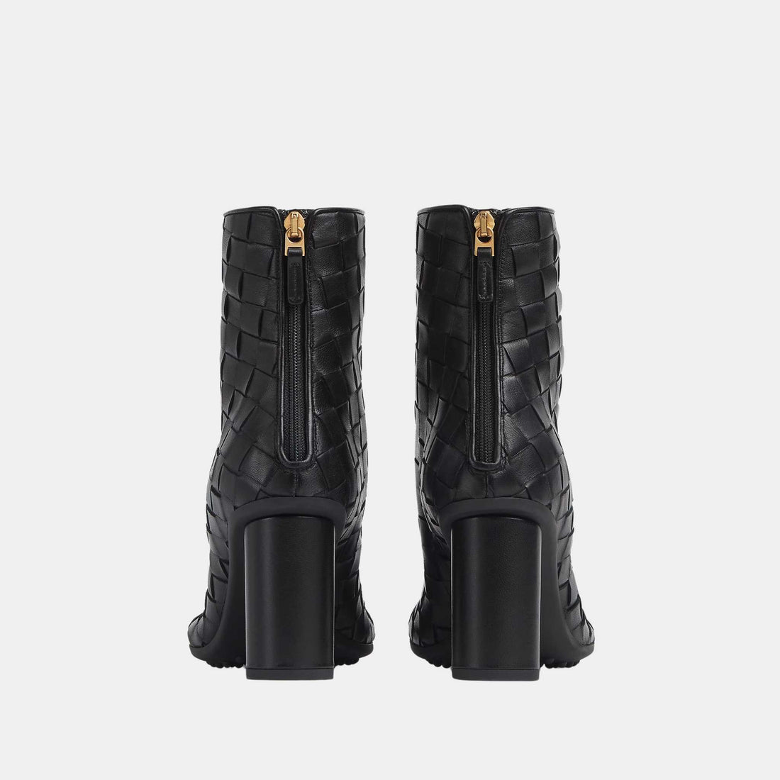 Bottega Veneta Atomic Ankle Boot Lambskin Intecciato Craftmanship, Back