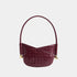 Bottega Veneta Baby Solstice Intrecciato Leather Bag, Barolo, Front