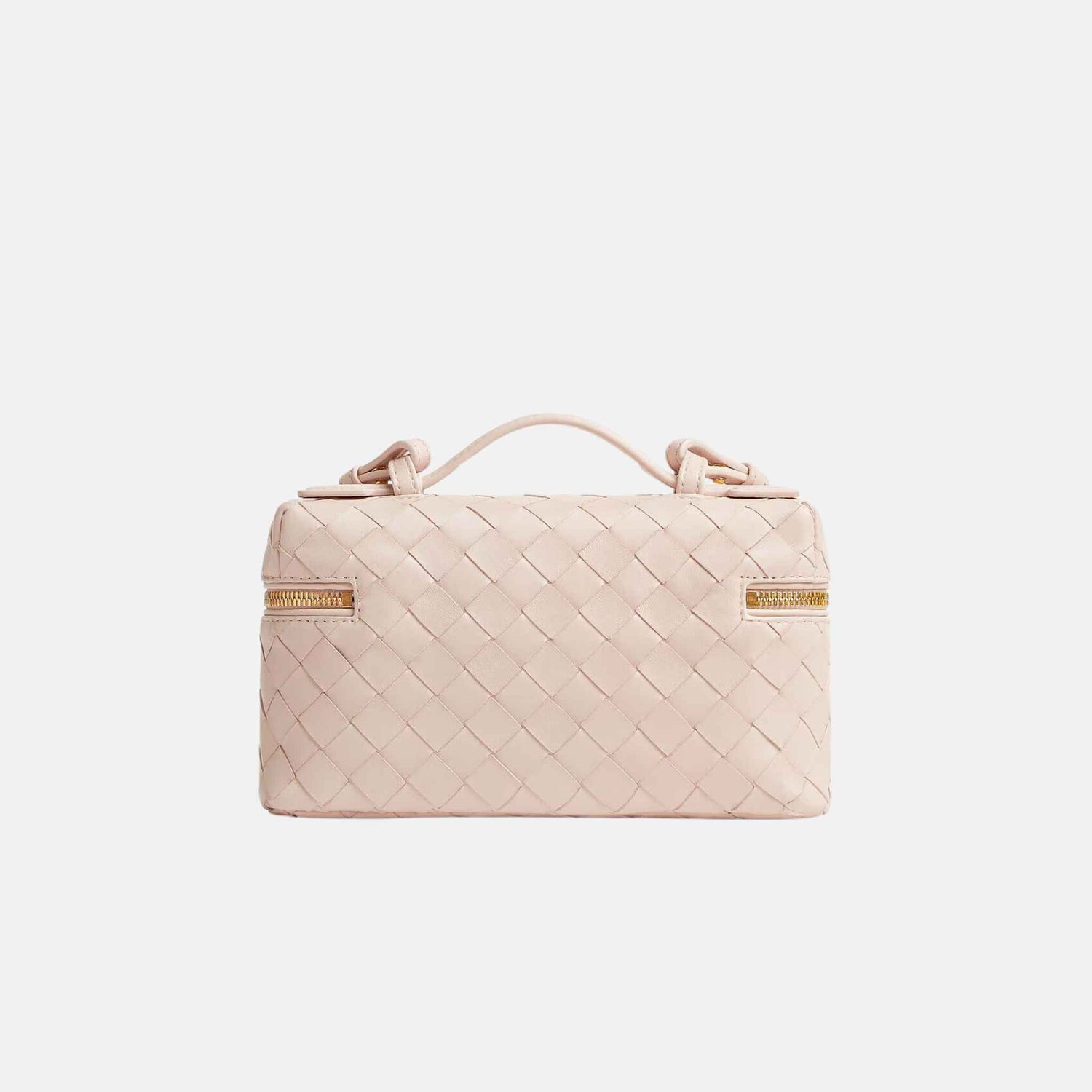 Bottega Veneta Bang Bang Vanity Case Intrecciato Leather, Back, Cameo