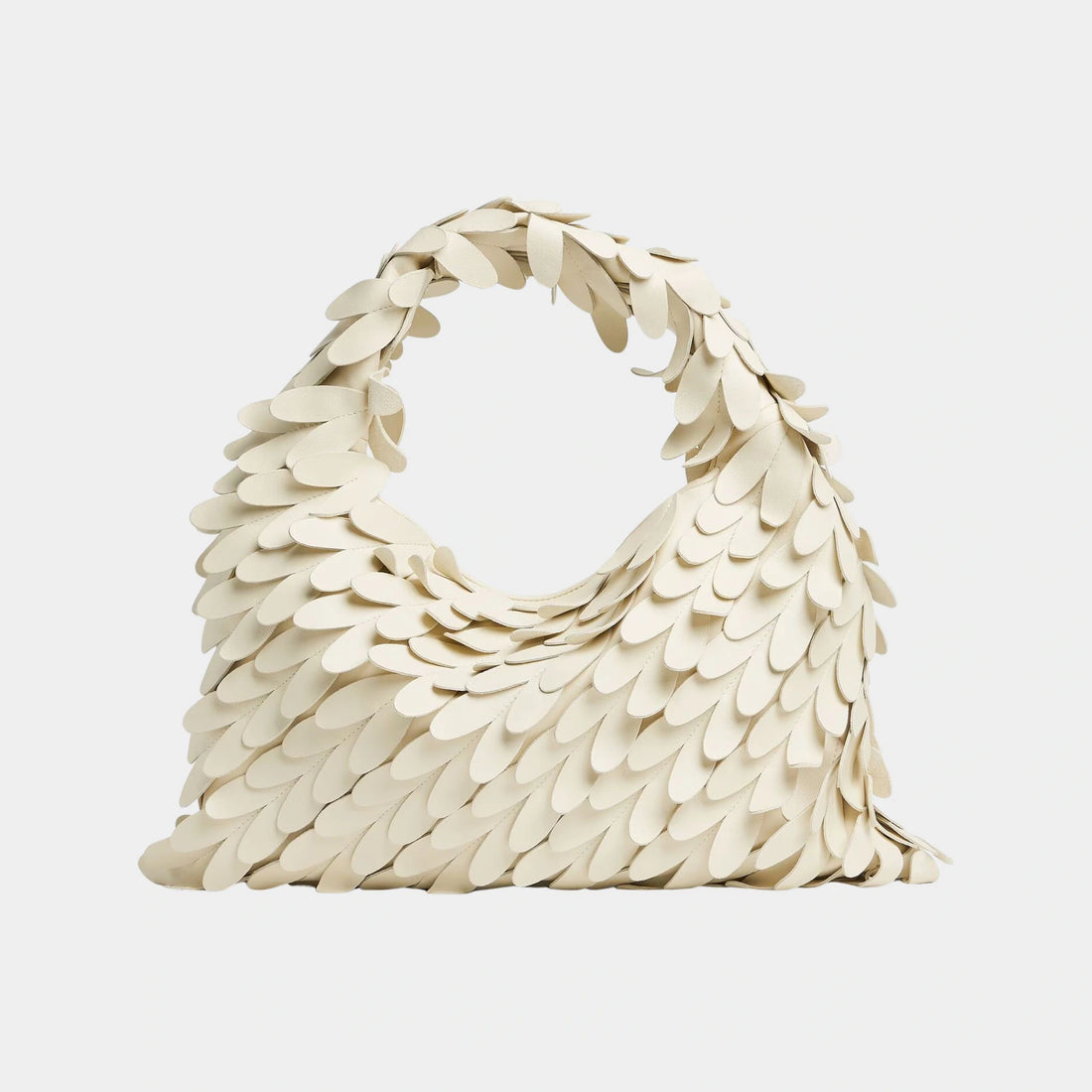 حقيبة كتف Bottega Veneta Hop من جلد نابا مع تفاصيل على شكل قلب، أمامي 