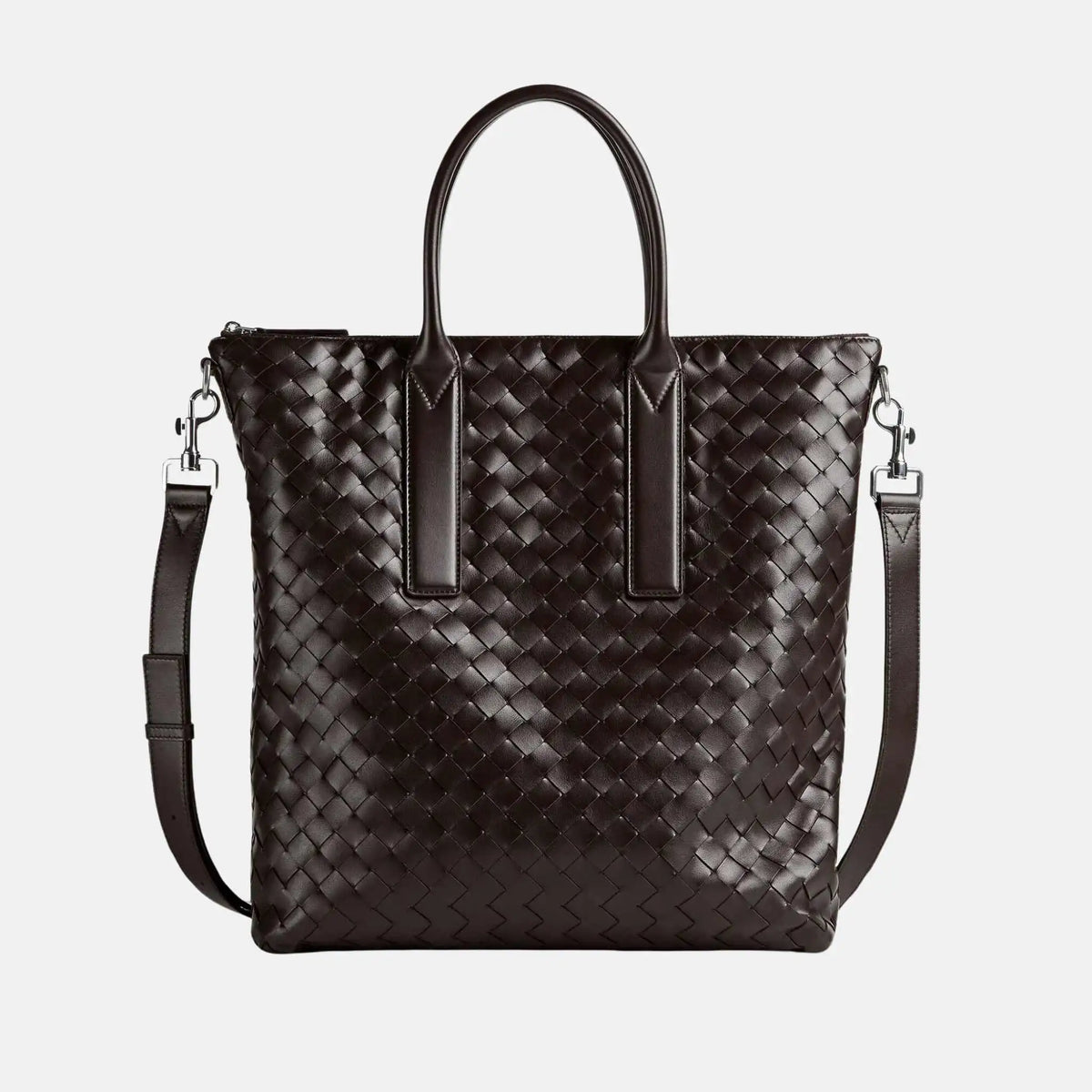 حقيبة Intrecciato Zipped North South Tote