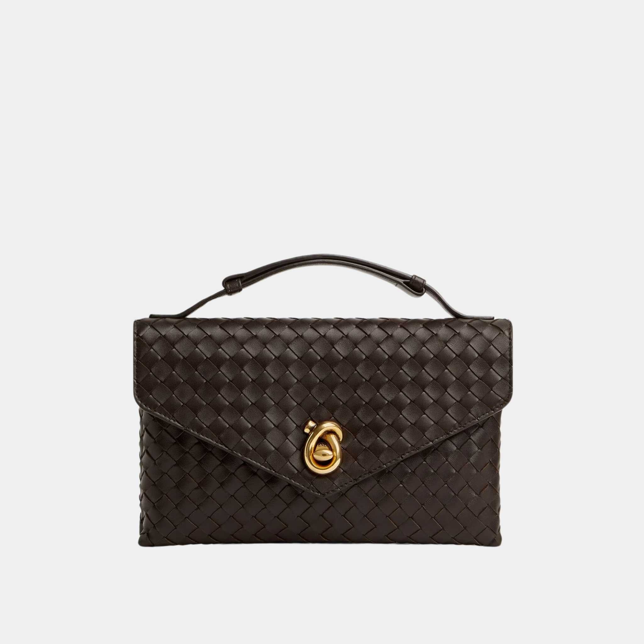 Bottega Veneta Knot Lock, Fondant, Front